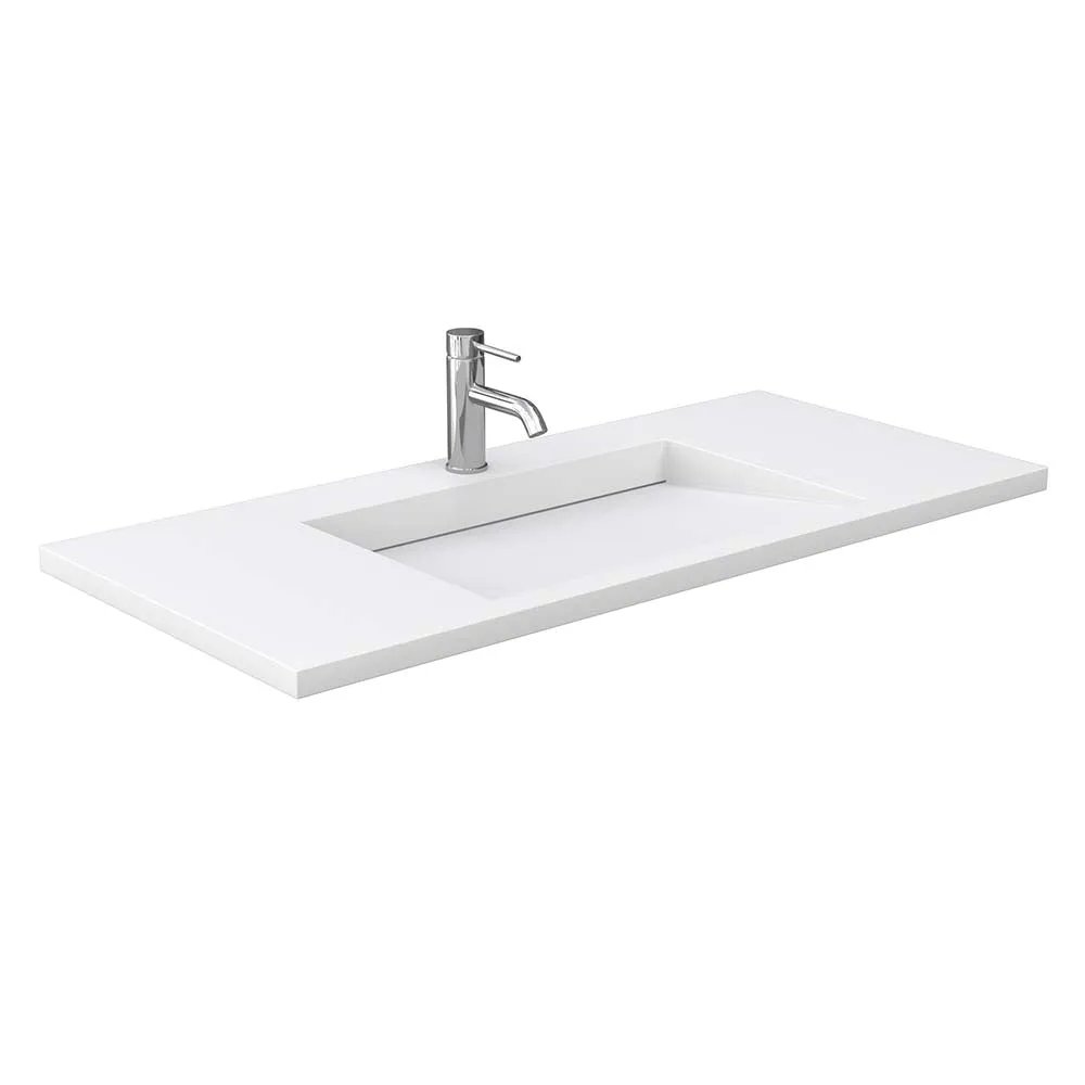 Maroni 48 Inch Single Bathroom Vanity in Light Straw
