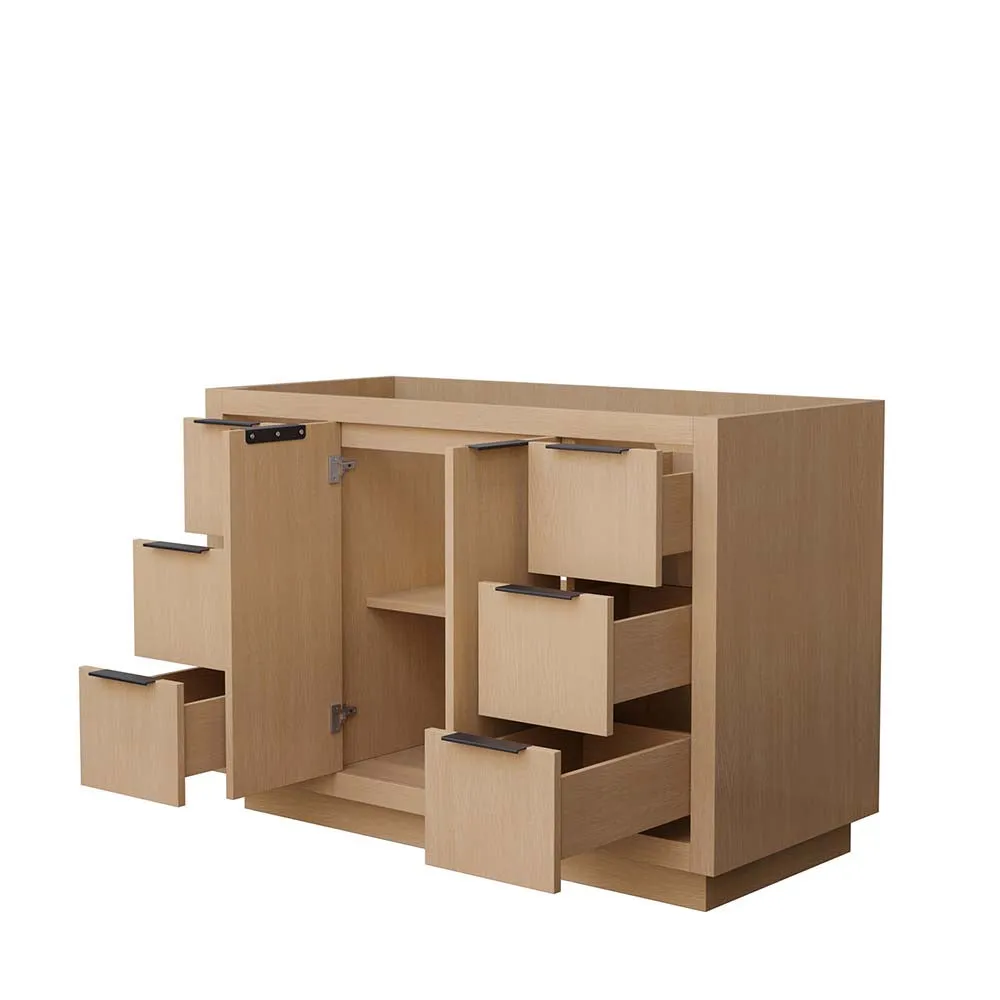 Maroni 48 Inch Single Bathroom Vanity in Light Straw