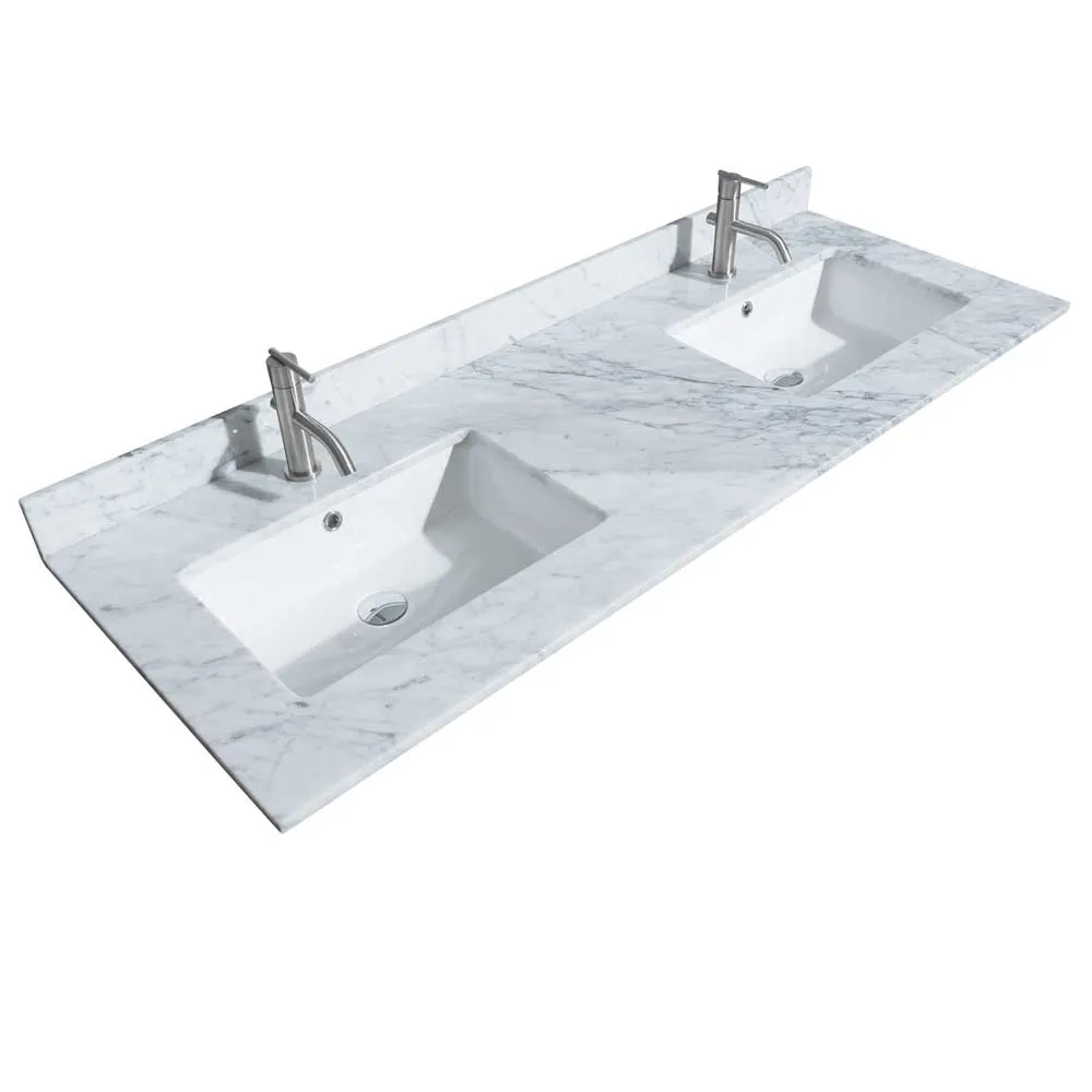 Maroni 60 Inch Double Bathroom Vanity in Light Straw