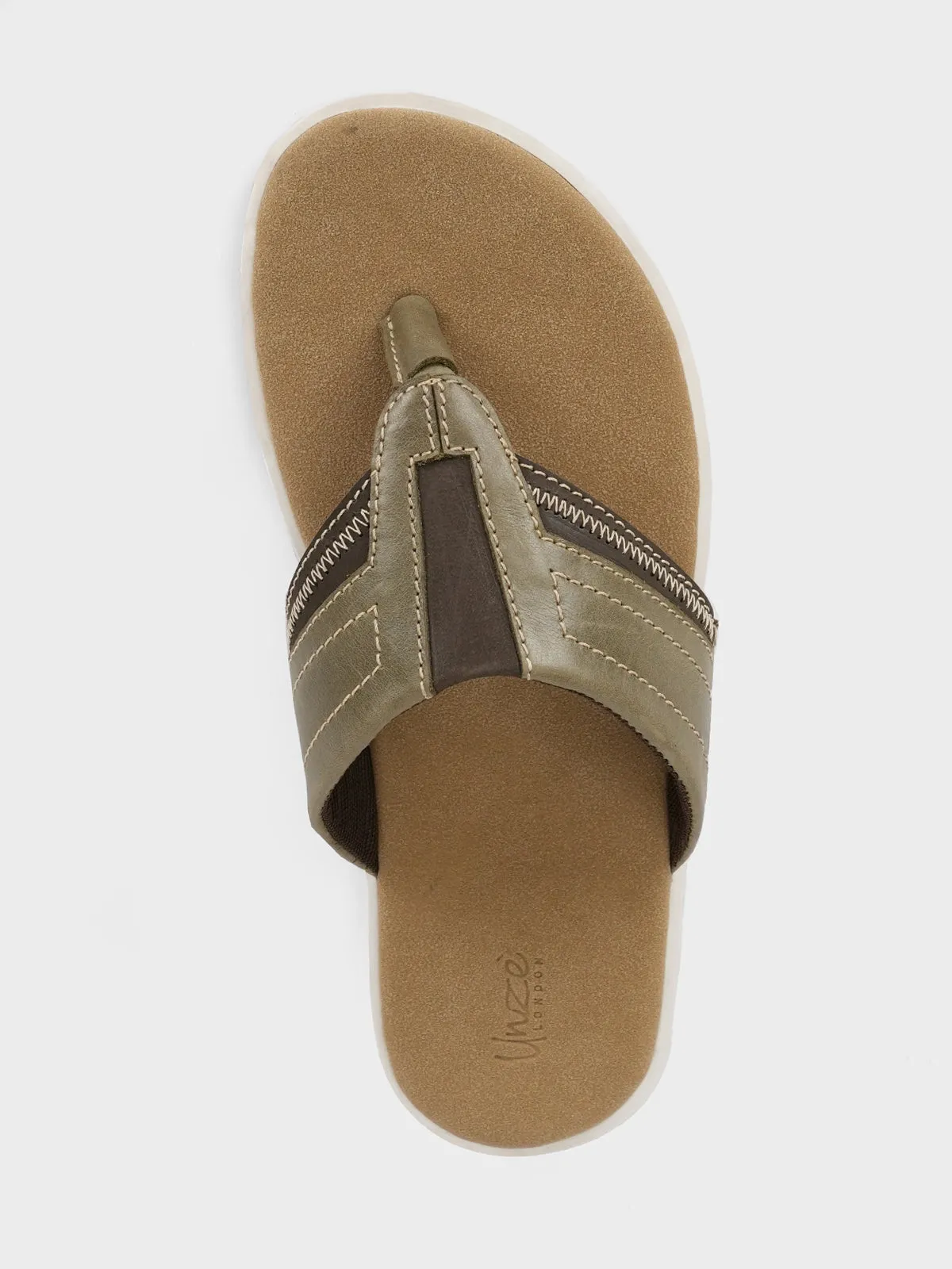 Mens "RAMSEY" Open Toe Comfy Slippers