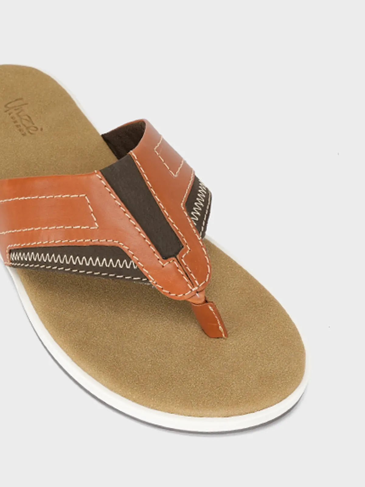 Mens "RAMSEY" Open Toe Comfy Slippers