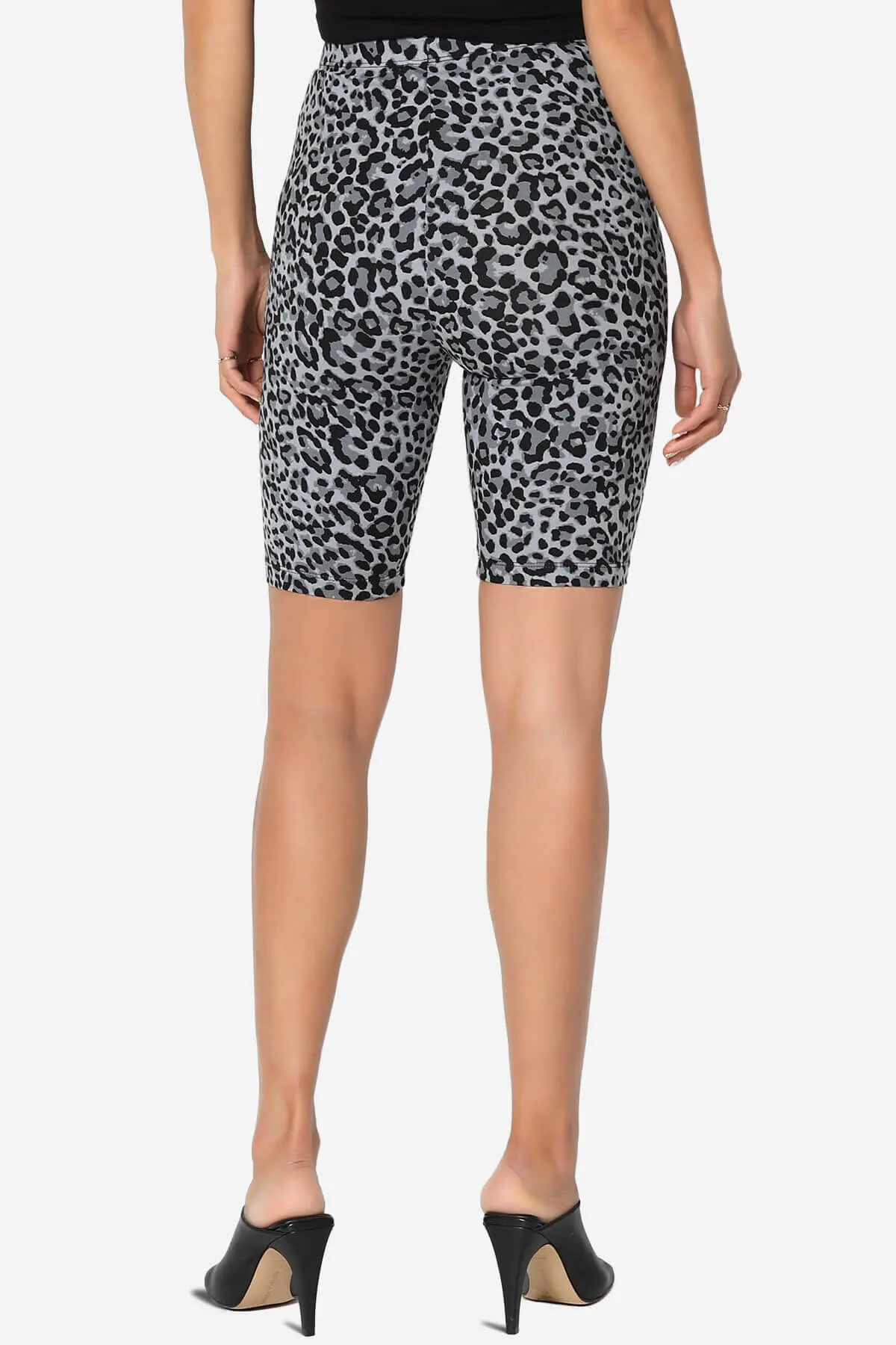 Michigan Cheetah Print Microfiber Bike Short Leggings