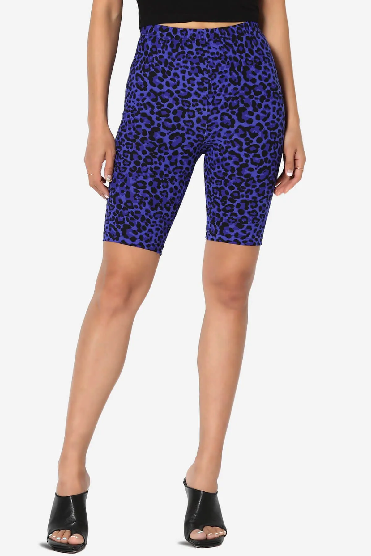 Michigan Cheetah Print Microfiber Bike Short Leggings