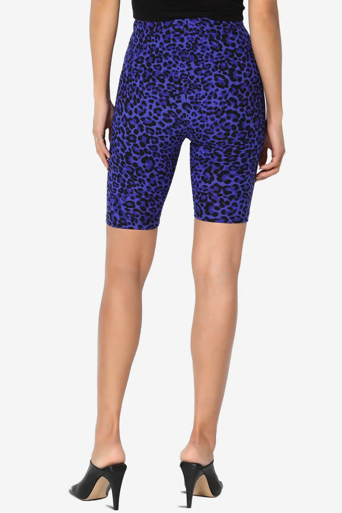 Michigan Cheetah Print Microfiber Bike Short Leggings