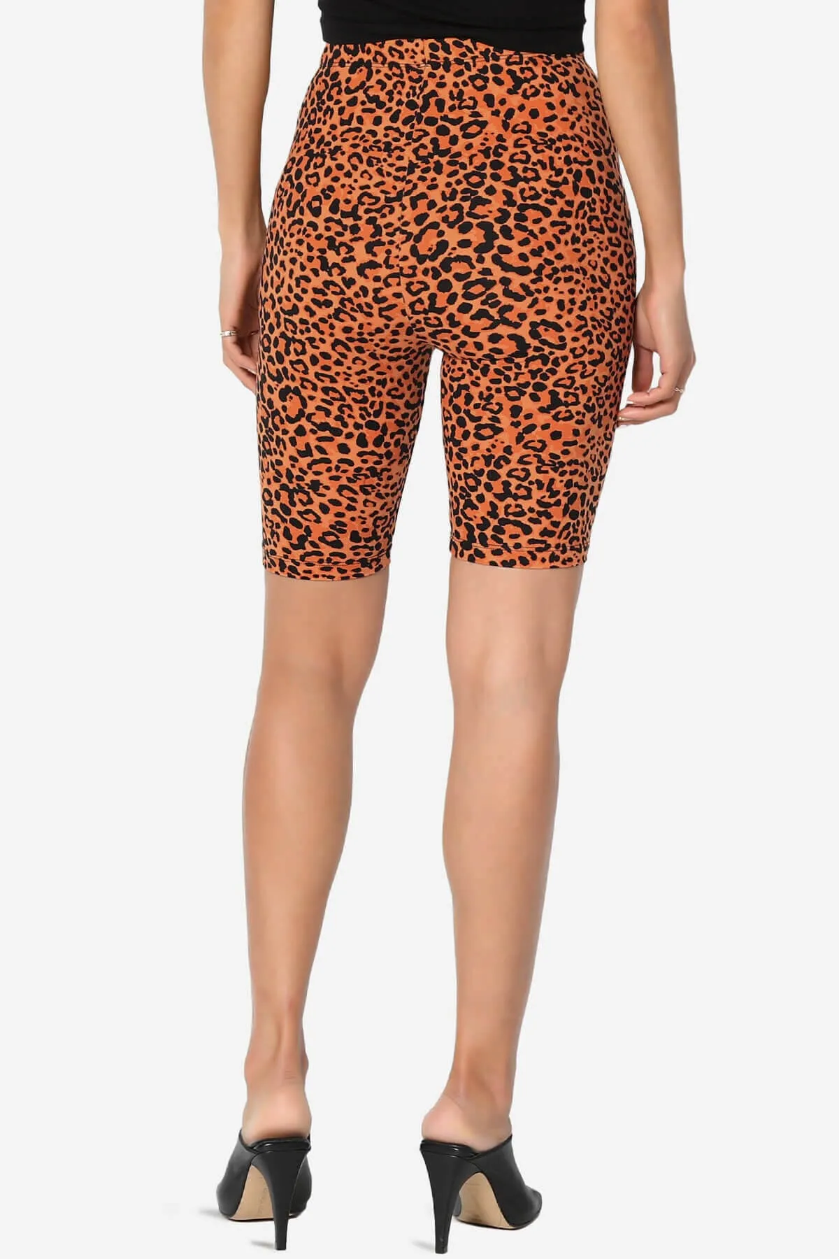 Michigan Cheetah Print Microfiber Bike Short Leggings