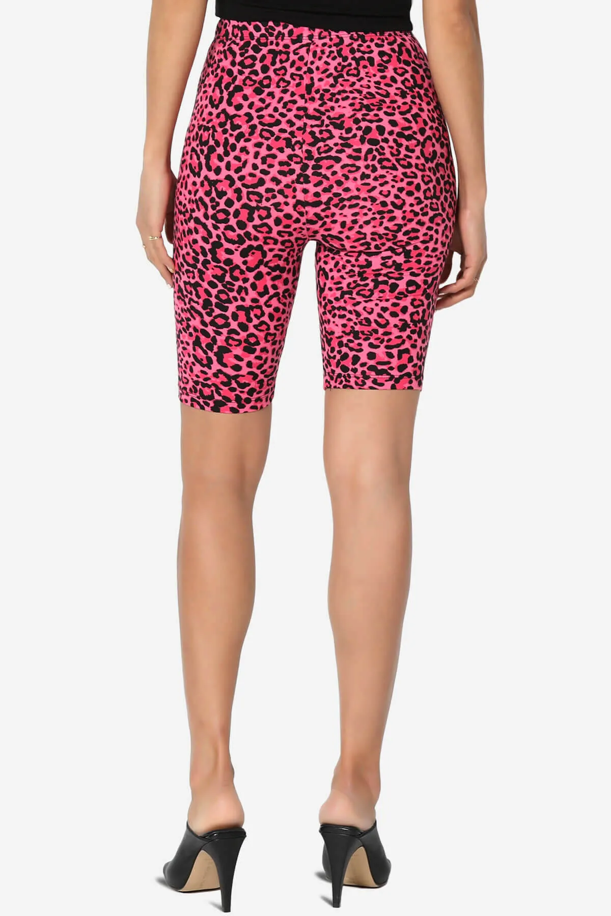 Michigan Cheetah Print Microfiber Bike Short Leggings