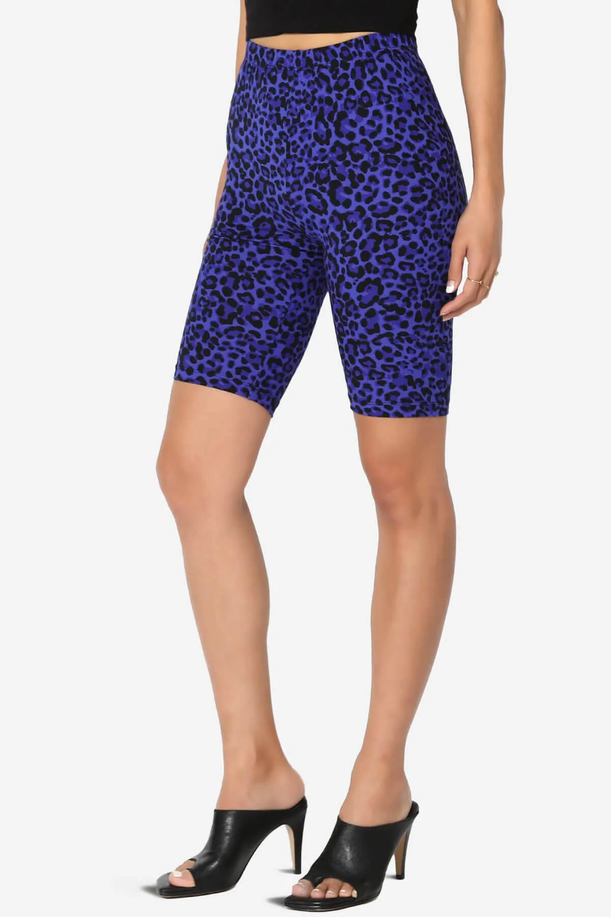 Michigan Cheetah Print Microfiber Bike Short Leggings