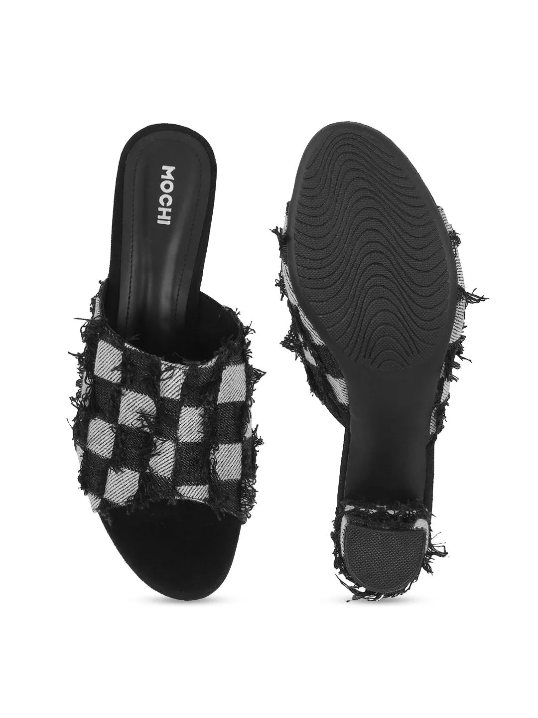 Mochi Printed Block Sandals