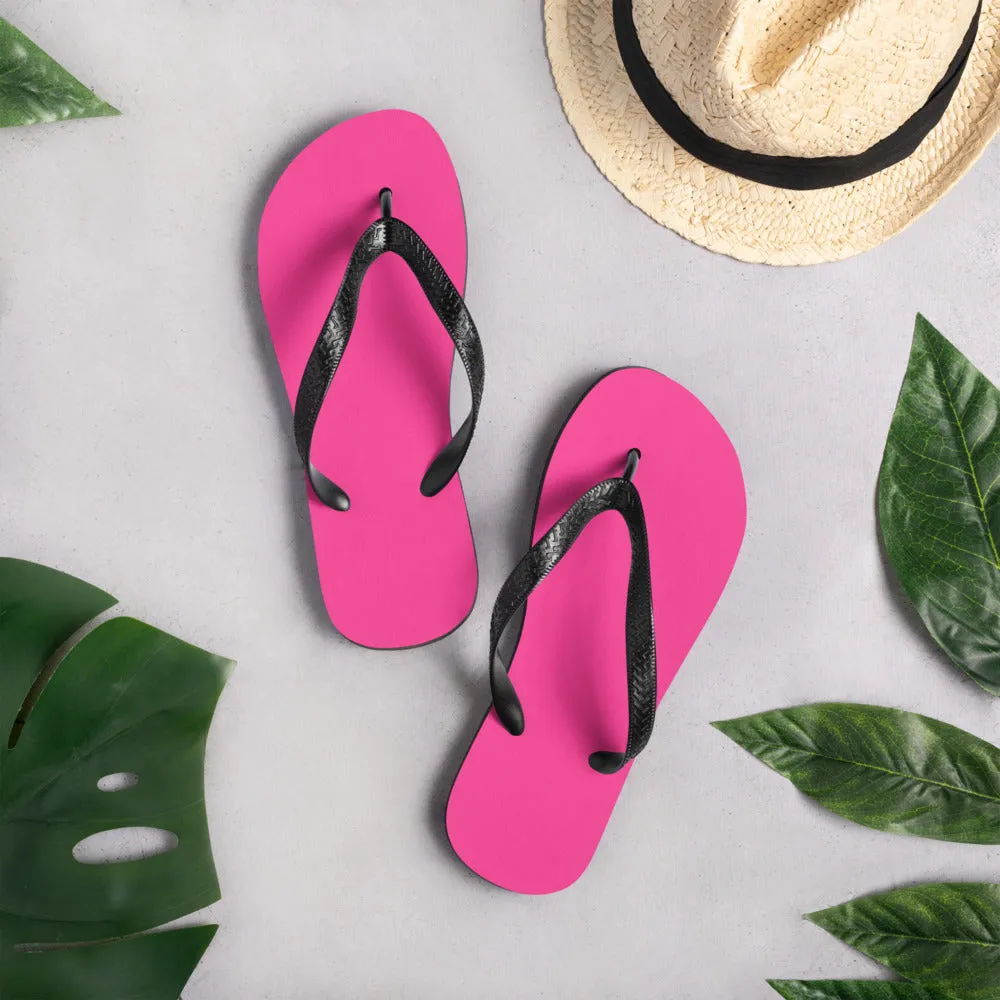 Neon Pink & Back Flip-Flops