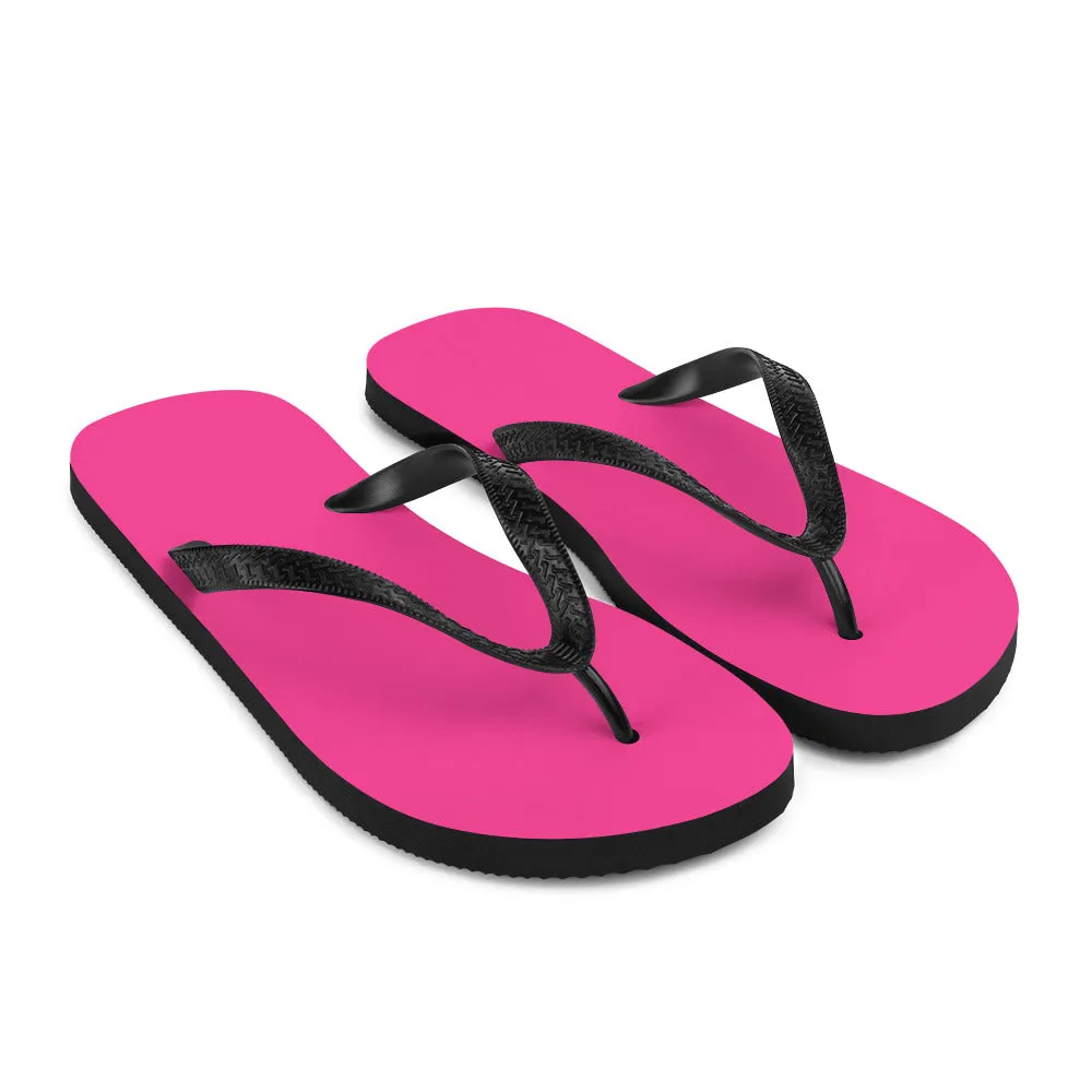 Neon Pink & Back Flip-Flops
