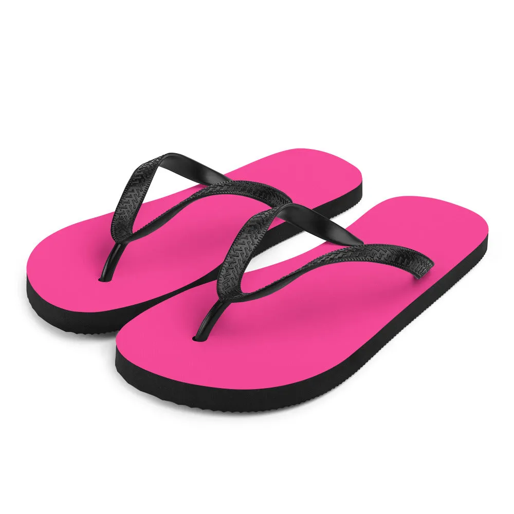 Neon Pink & Back Flip-Flops