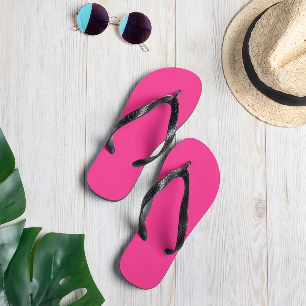 Neon Pink & Back Flip-Flops