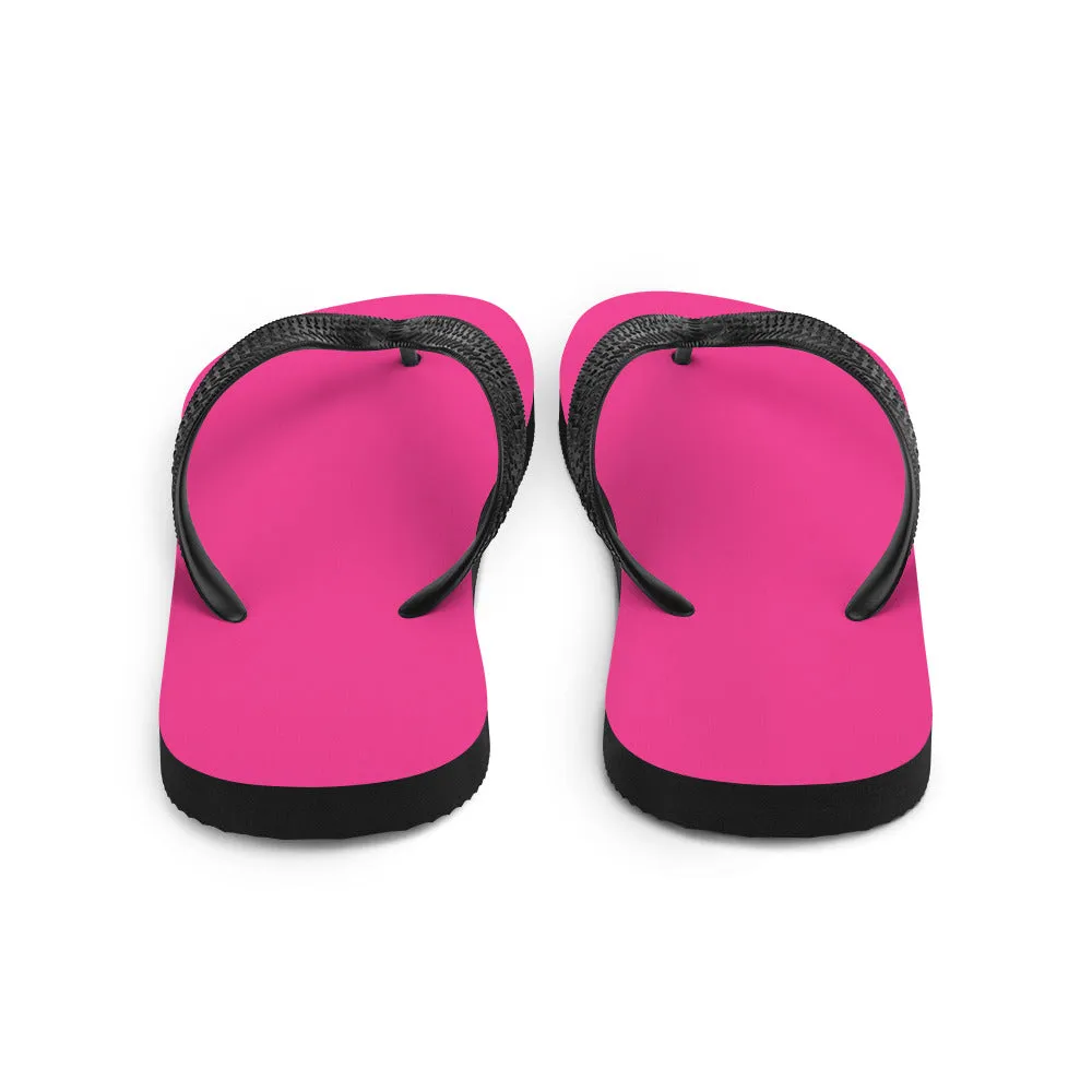 Neon Pink & Back Flip-Flops