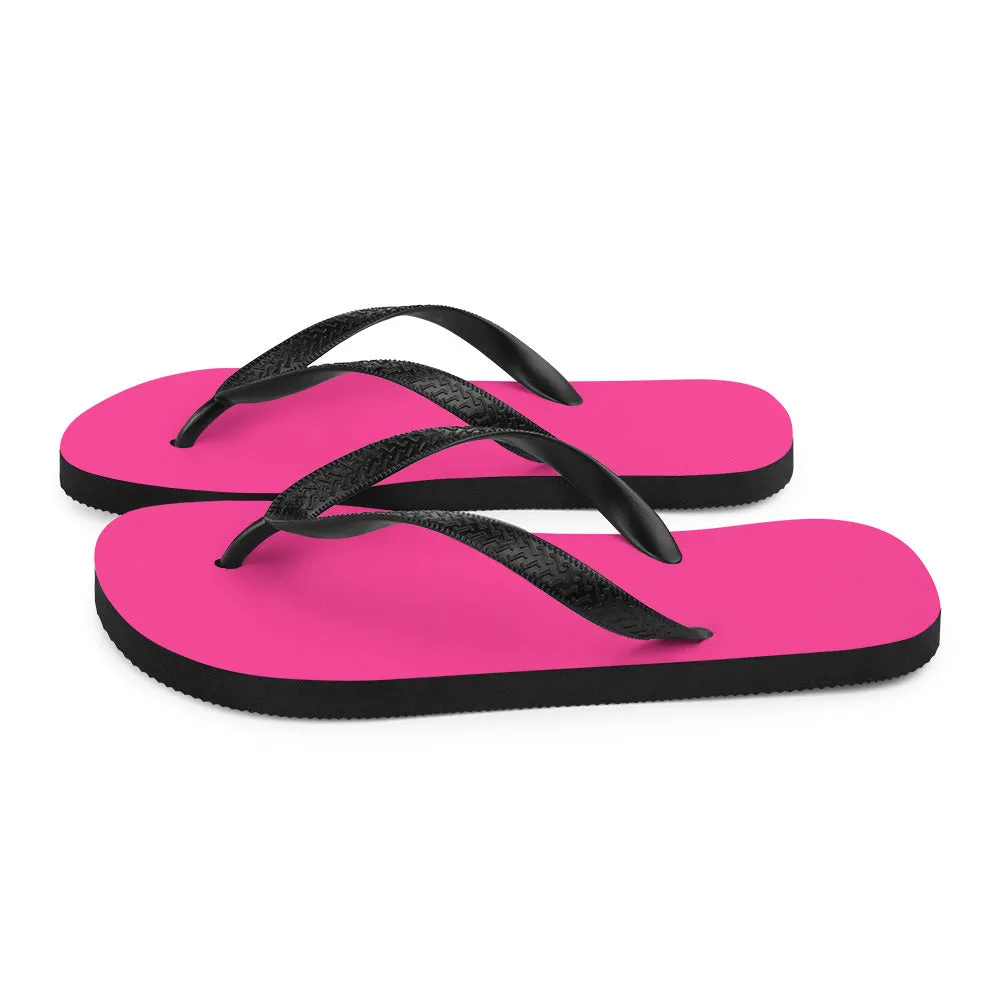 Neon Pink & Back Flip-Flops