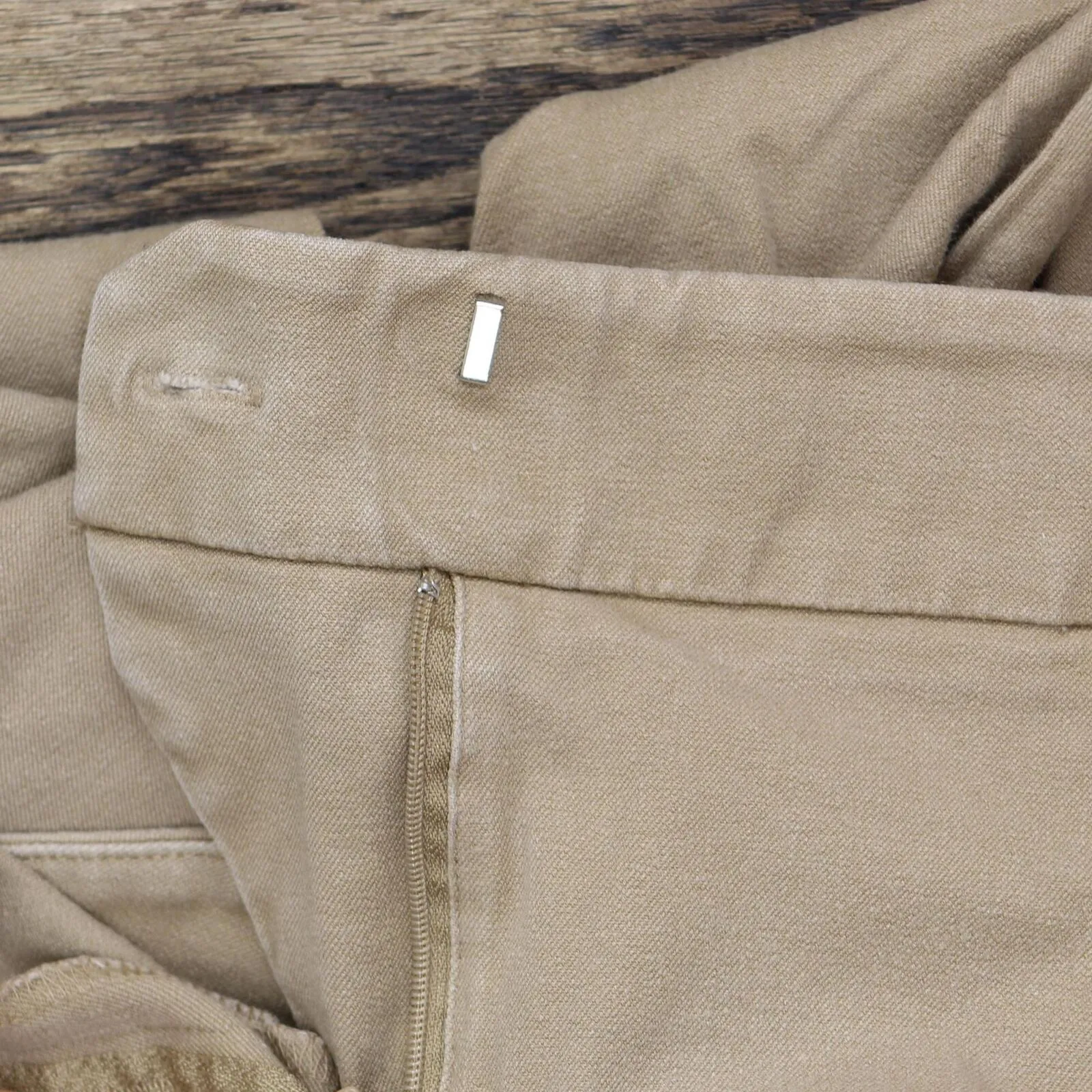 New York & Company Womens Stretch Khaki Pants 166a896295a2de Brown 8