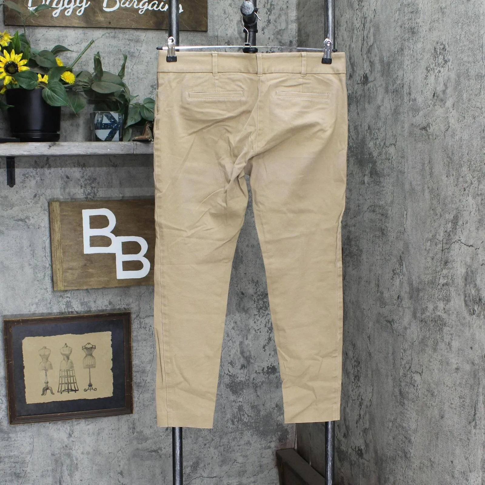 New York & Company Womens Stretch Khaki Pants 166a896295a2de Brown 8
