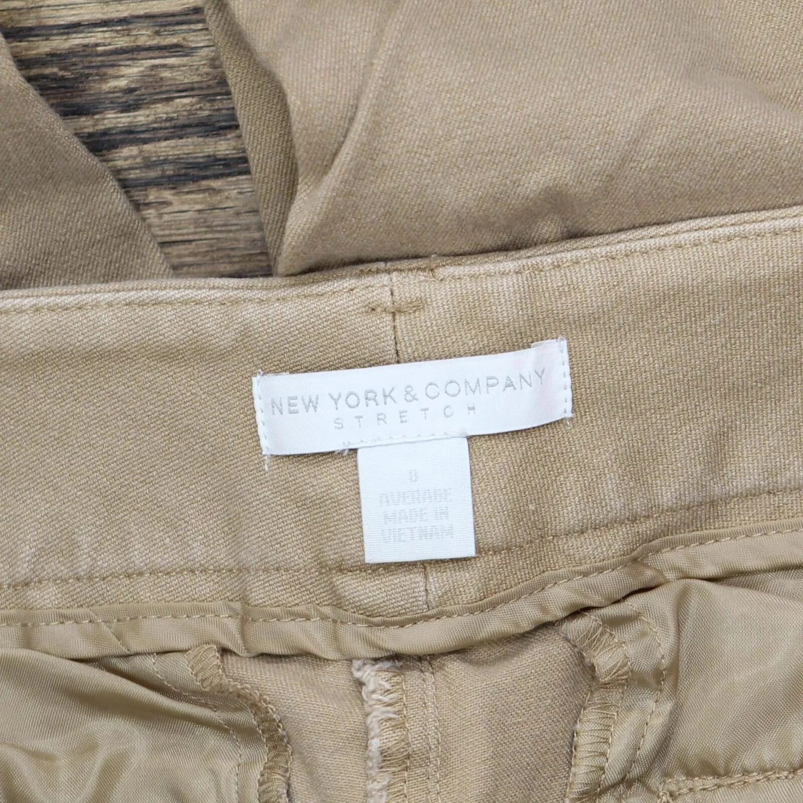 New York & Company Womens Stretch Khaki Pants 166a896295a2de Brown 8