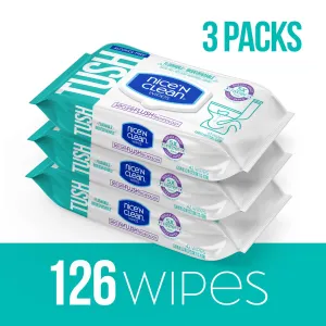 Nice 'N CLEAN Secureflush Biodegradable Alcohol Free Flushable Wipes 3 Pack New