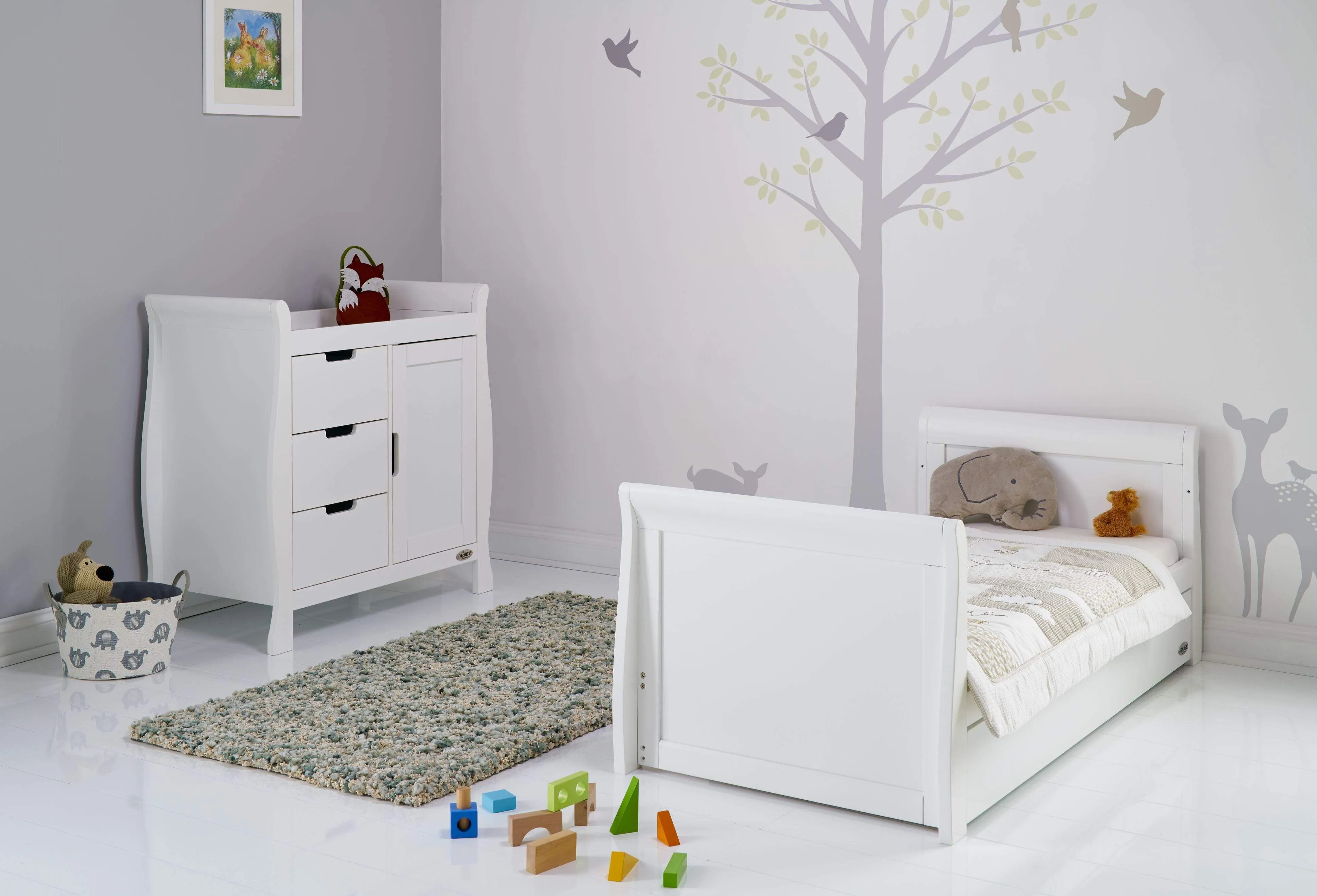 Obaby Stamford Classic 2 Piece Room Set - White
