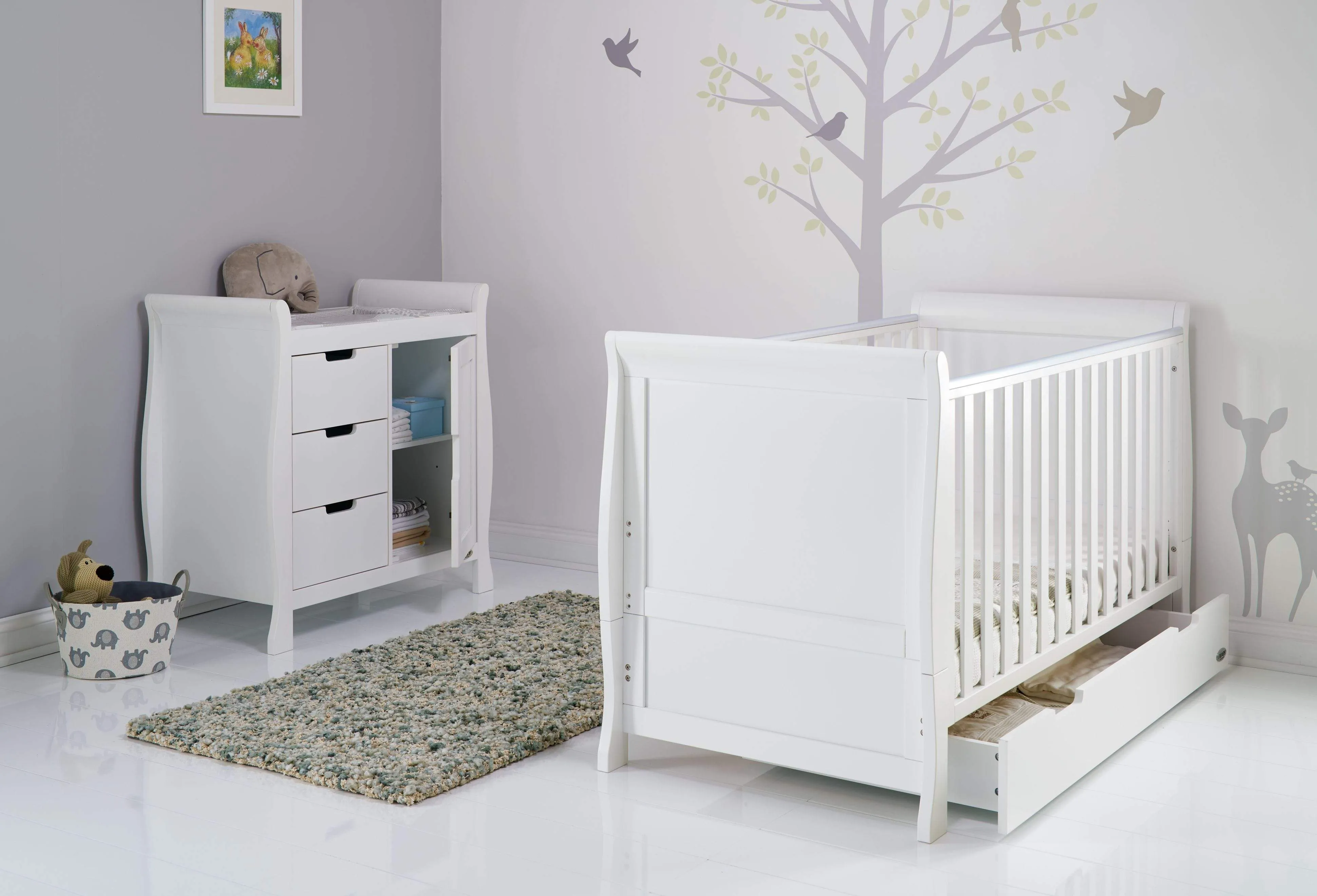 Obaby Stamford Classic 2 Piece Room Set - White
