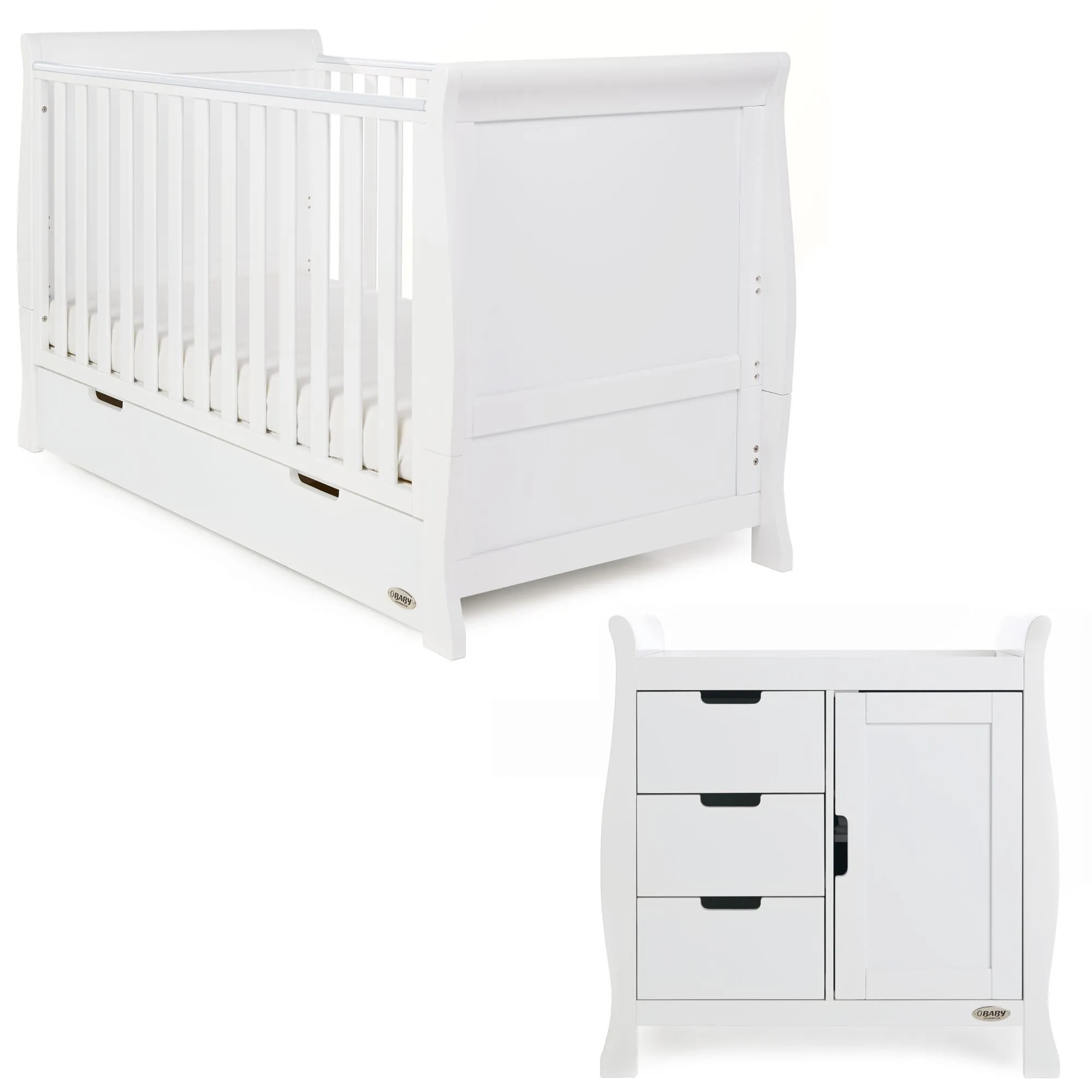 Obaby Stamford Classic 2 Piece Room Set - White