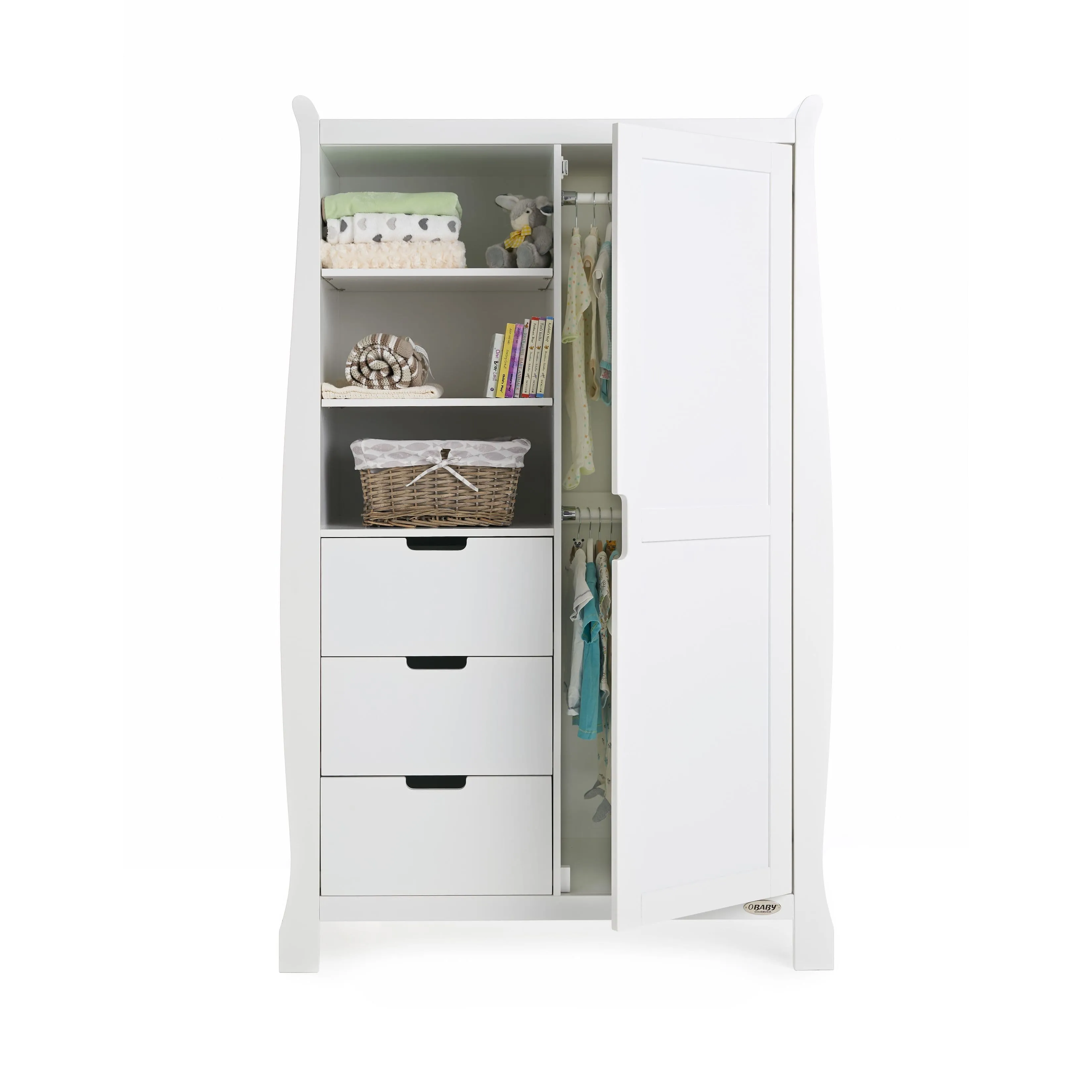 Obaby Stamford Classic 3 Piece Room Set - White