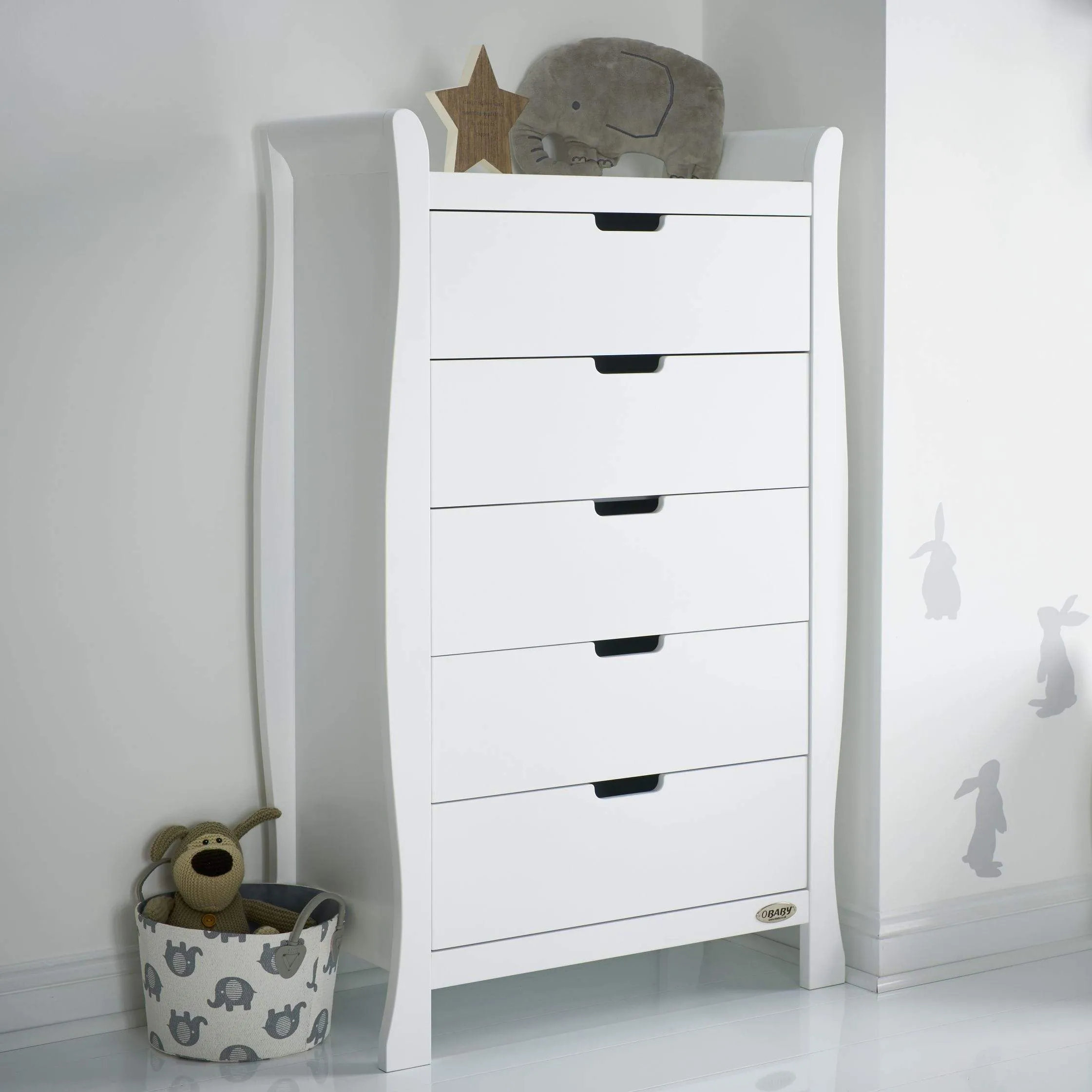 Obaby Stamford Classic 5 Piece Room Set White