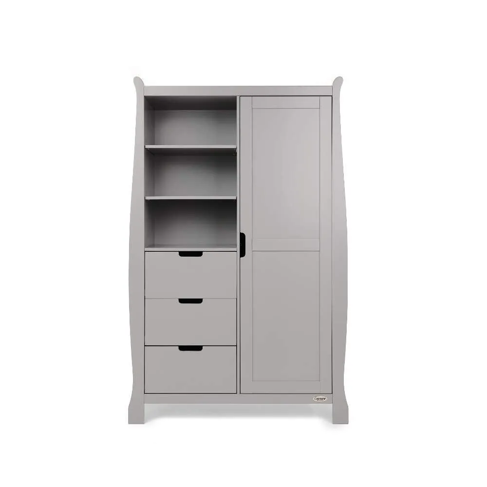 Obaby Stamford Classic Sleigh 4 Piece Room Set - Warm Grey