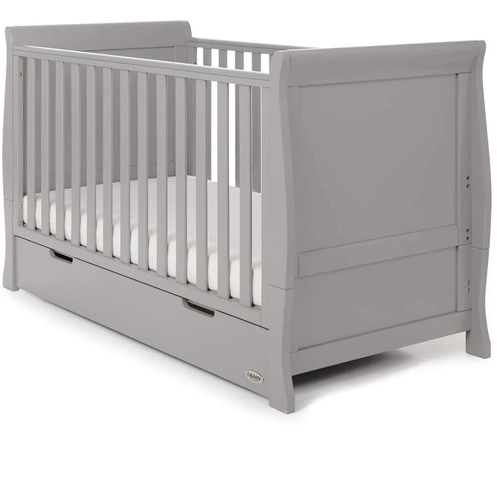 Obaby Stamford Classic Sleigh 5 Piece Room Set - Warm Grey