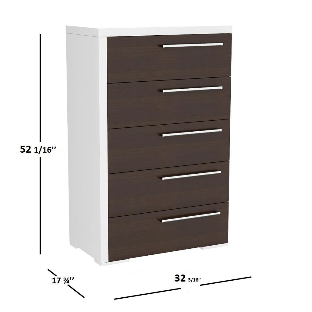 Office drawer 5 - Alpine - Walnut and White
