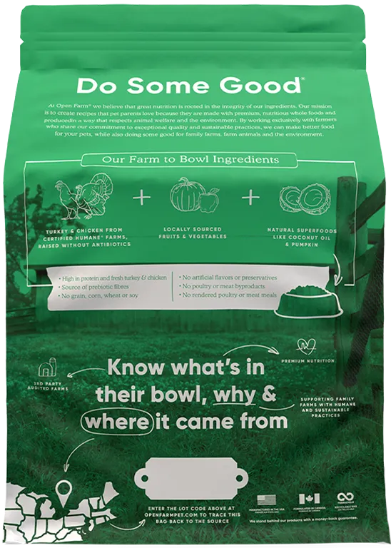 Open Farm Homestead Turkey & Chicken Dry Cat Food