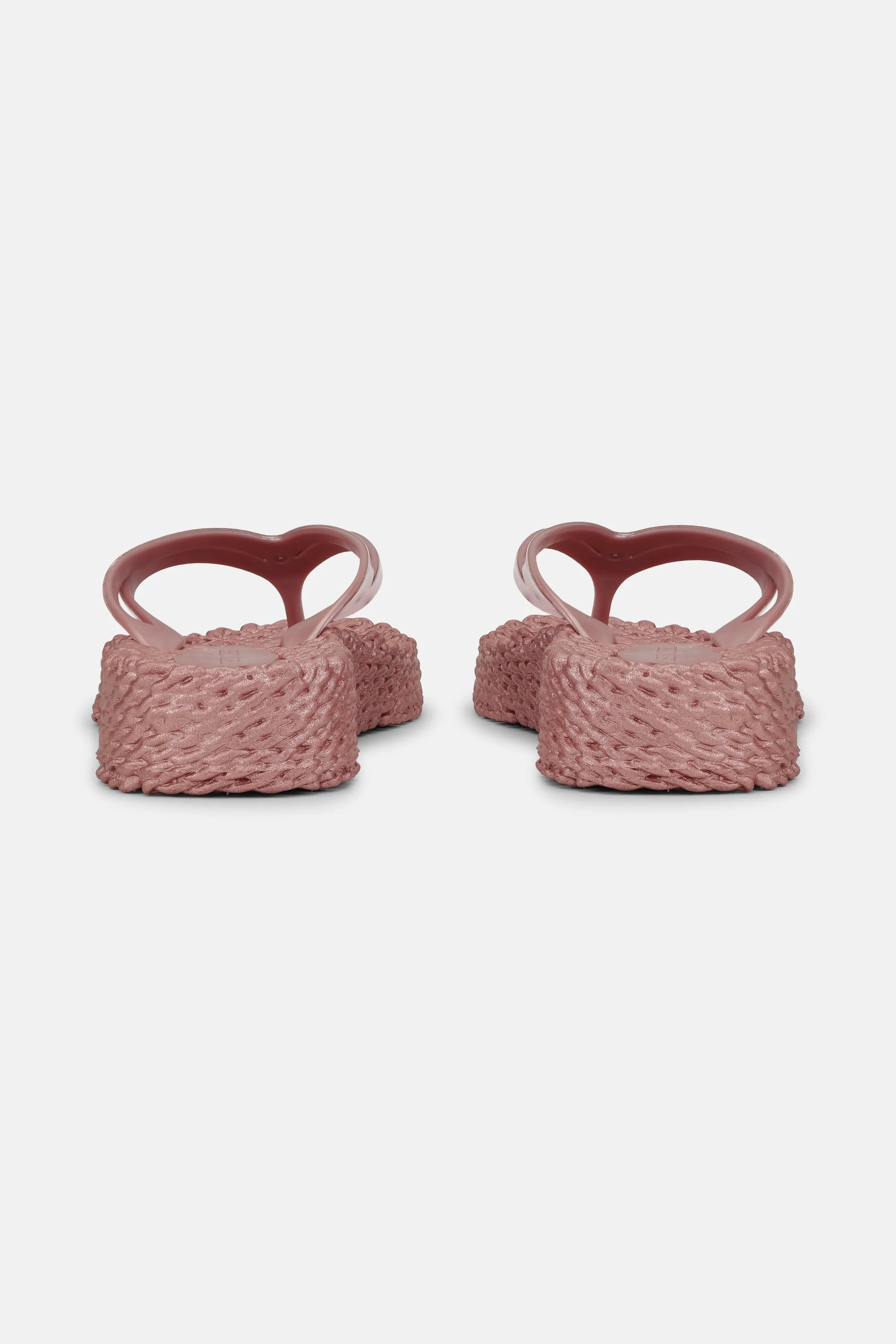 Plateau Flip-Flops Metallic - Rose Gold