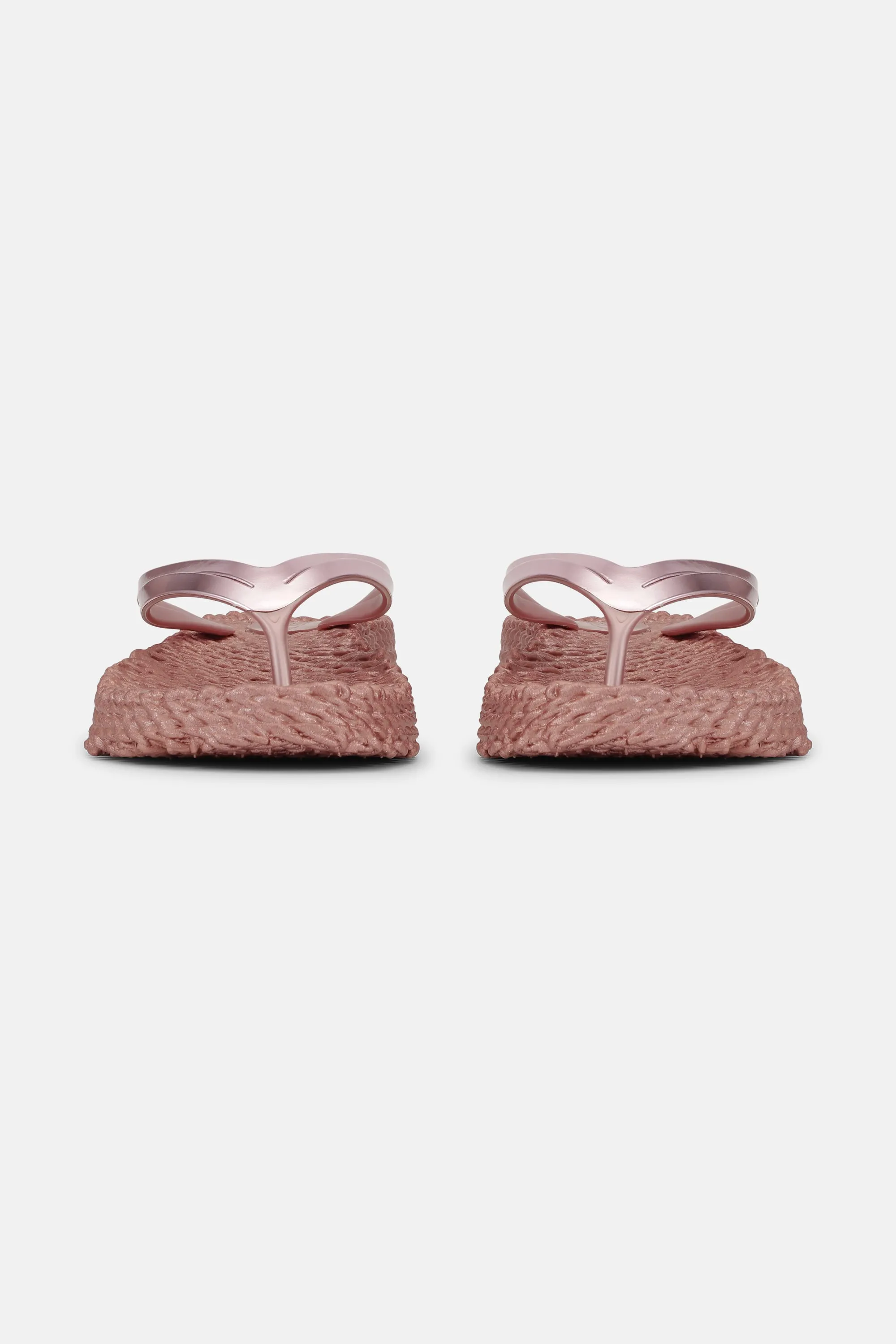 Plateau Flip-Flops Metallic - Rose Gold