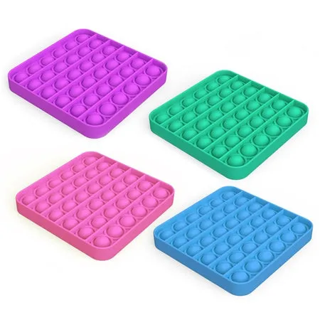 Pop It Fidget Toy - Square (5 Colors)
