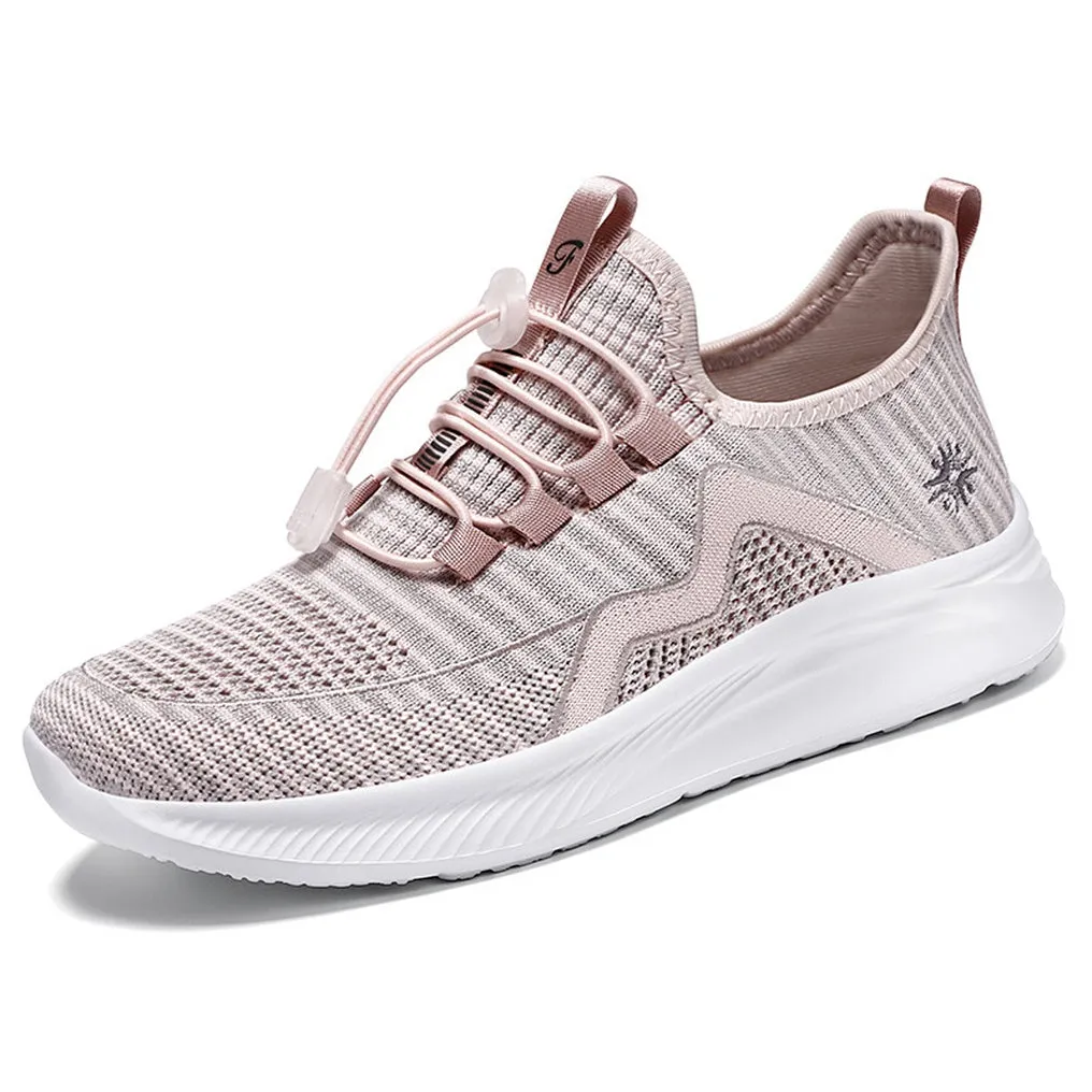 Quick-Drying and Soft Almond Toe Trainer Sneakers for Women