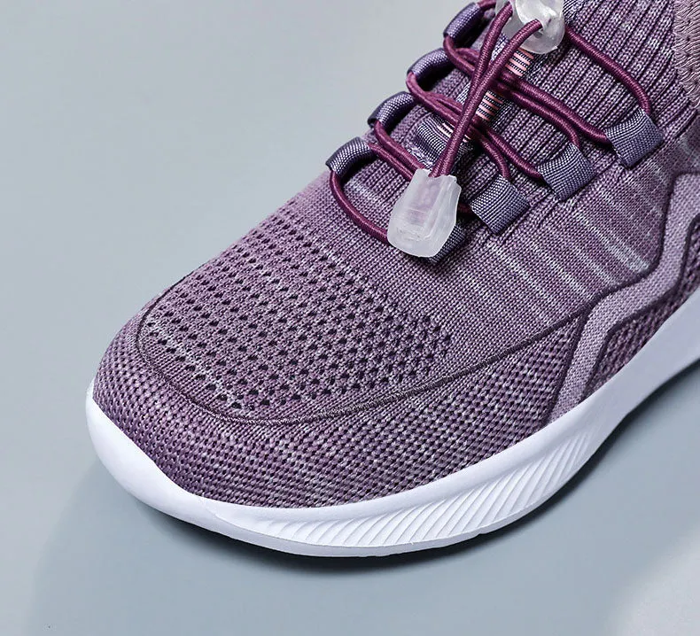Quick-Drying and Soft Almond Toe Trainer Sneakers for Women