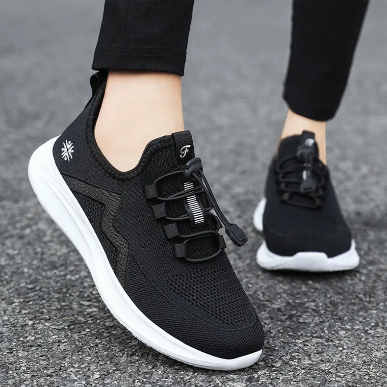 Quick-Drying and Soft Almond Toe Trainer Sneakers for Women