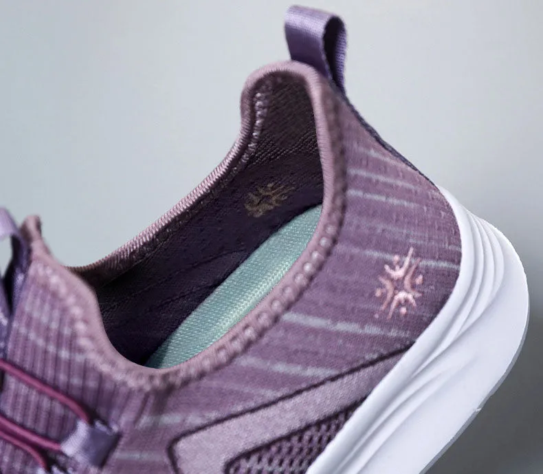 Quick-Drying and Soft Almond Toe Trainer Sneakers for Women
