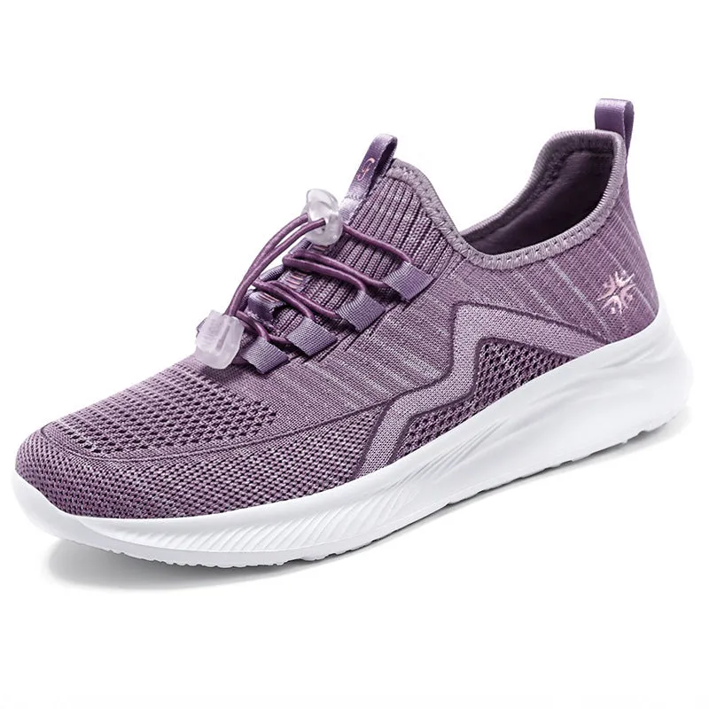 Quick-Drying and Soft Almond Toe Trainer Sneakers for Women