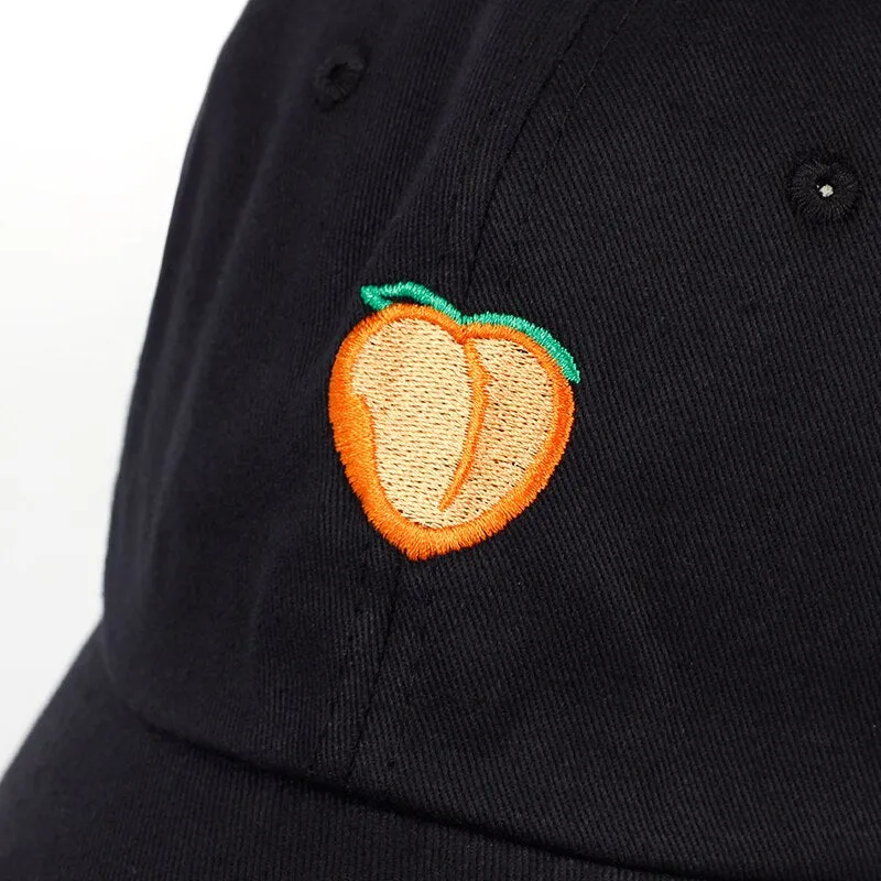 "PEACH" Casquette streetwear Noir - URB1™