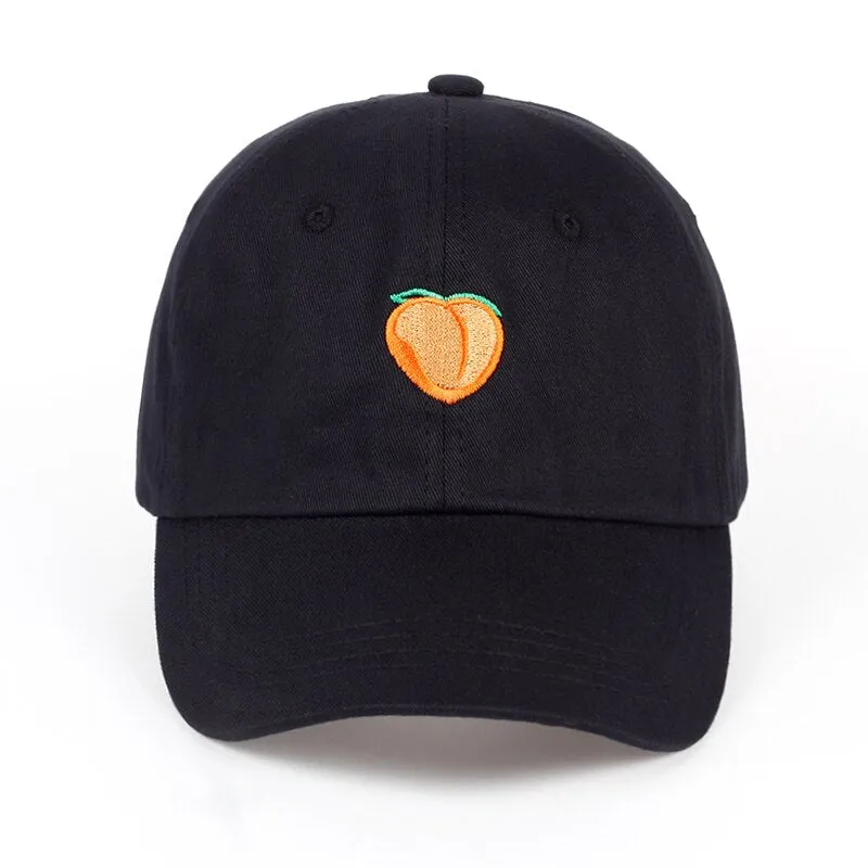 "PEACH" Casquette streetwear Noir - URB1™