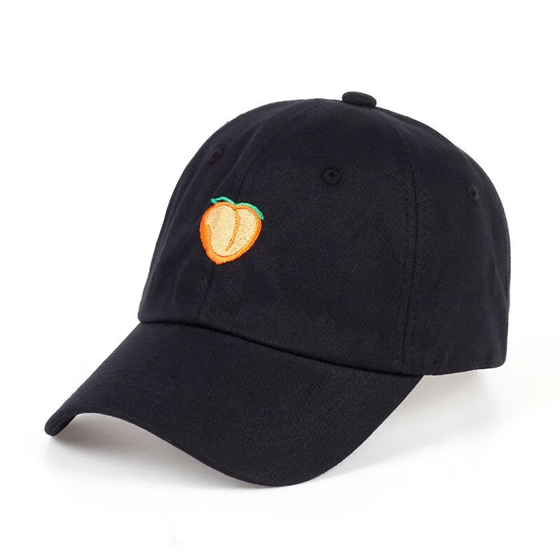 "PEACH" Casquette streetwear Noir - URB1™