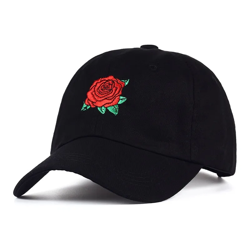 "ROSES" Casquette streetwear Noir -URB1™