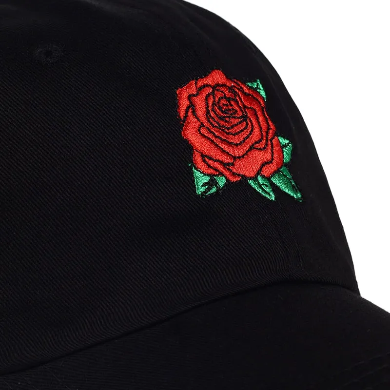 "ROSES" Casquette streetwear Noir -URB1™