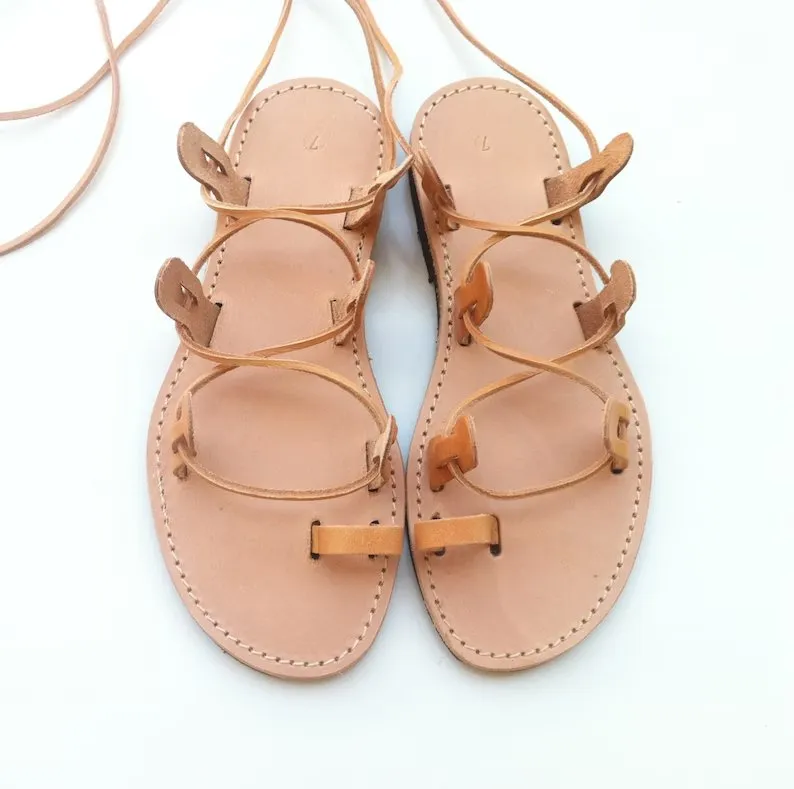 Ring Toe Gladiator Sandals