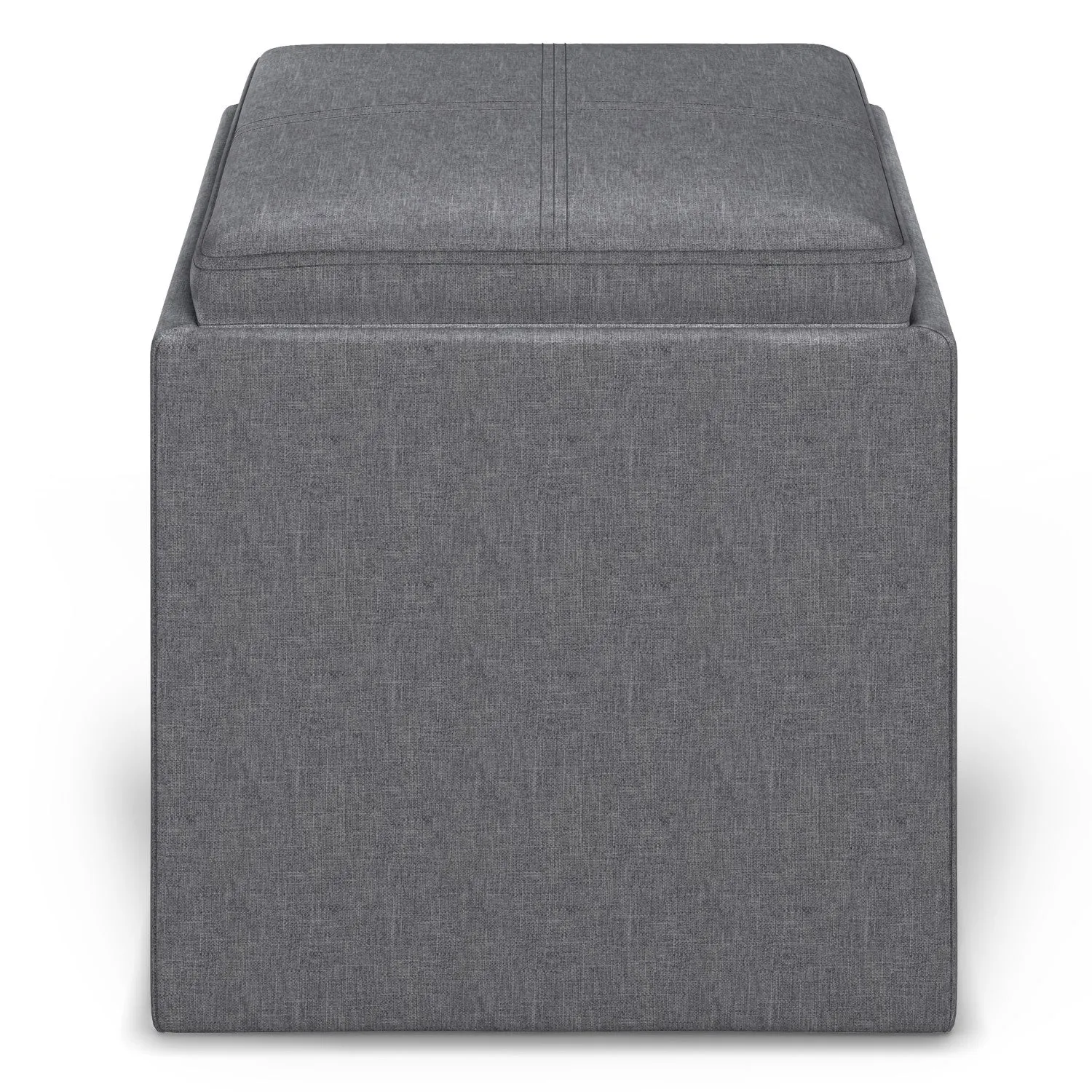 Rockwood Cube Storage Ottoman in Linen