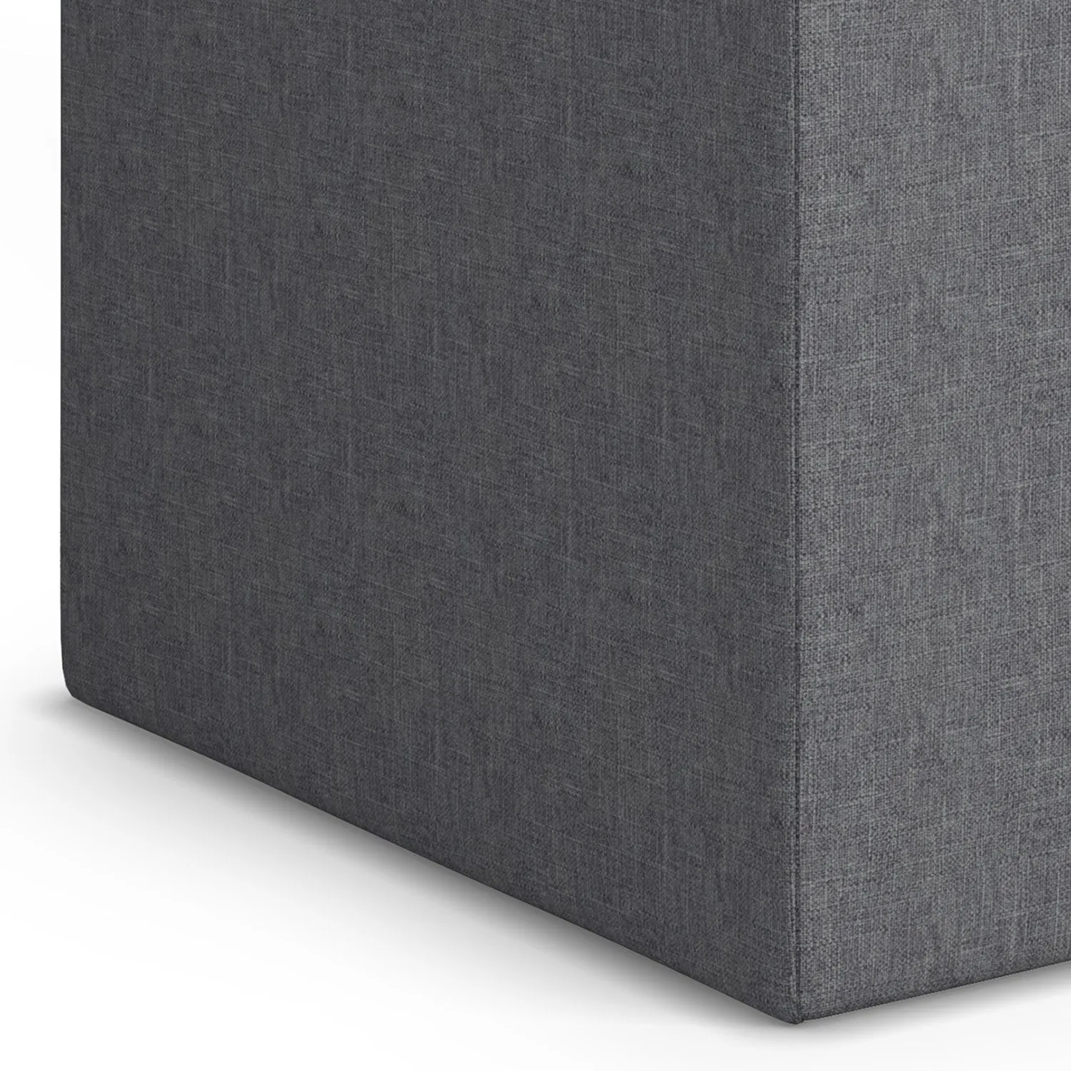 Rockwood Cube Storage Ottoman in Linen