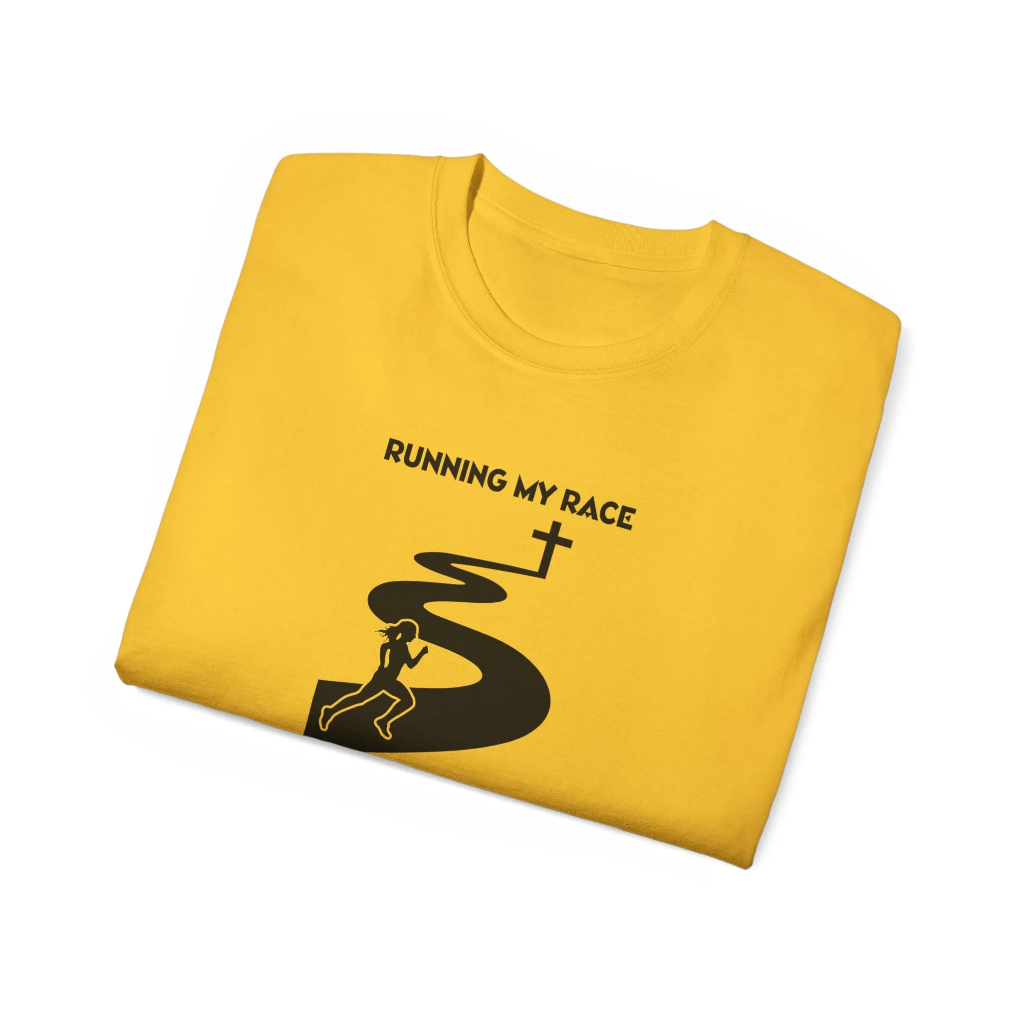 Running My Race Women’s Unisex Ultra Cotton Tee