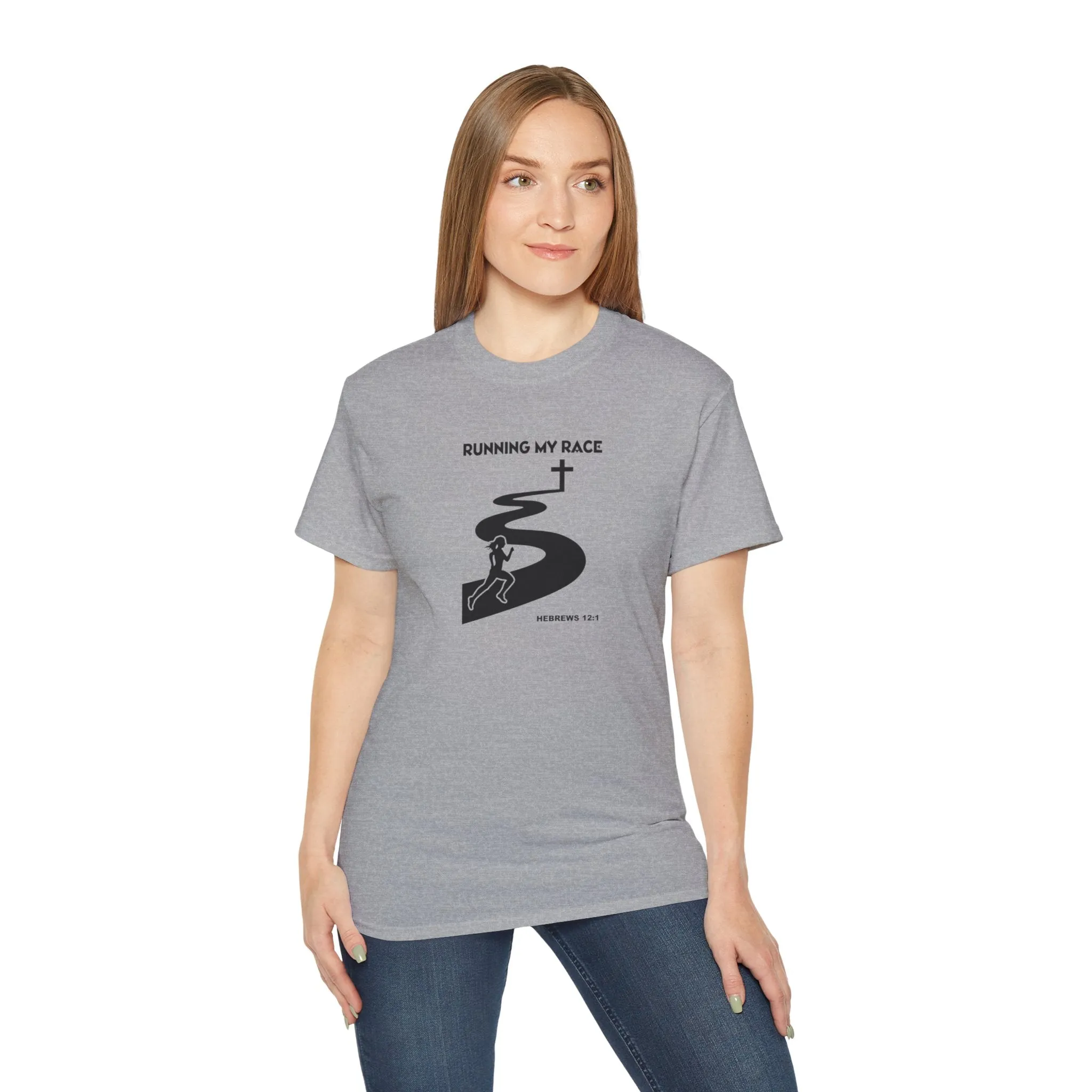 Running My Race Women’s Unisex Ultra Cotton Tee