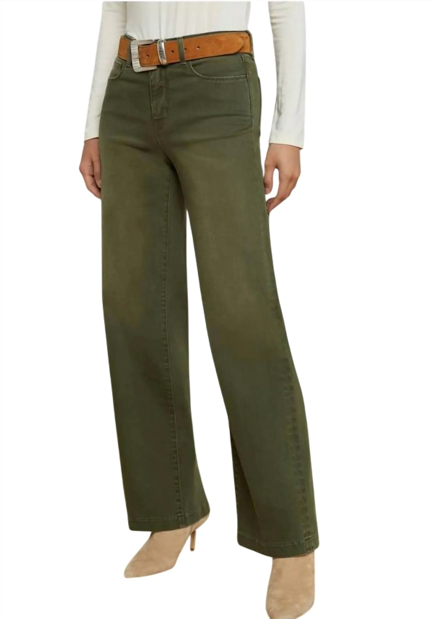 Scottie Wide Leg Jean In Picholine